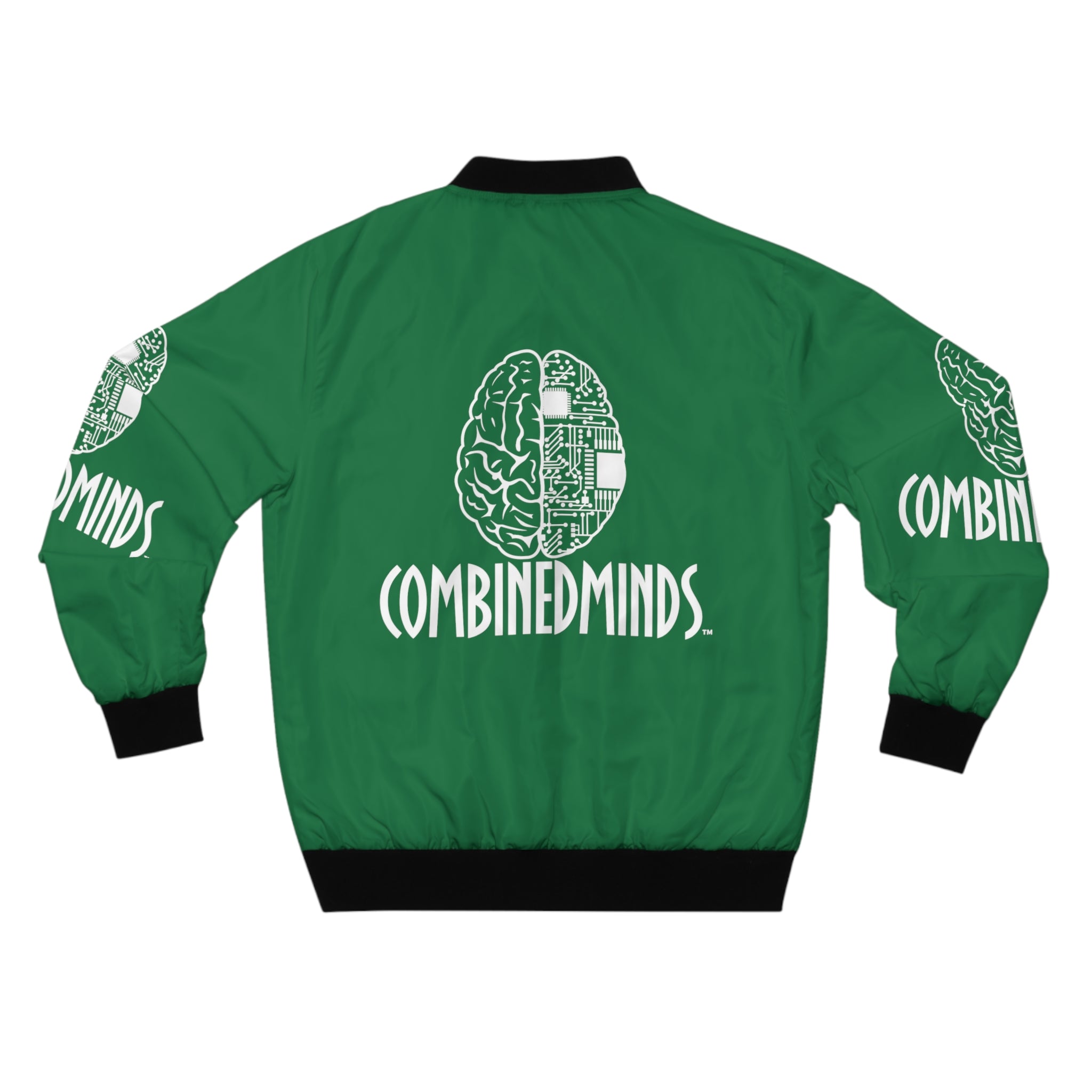 CombinedMinds Bomber Jacket - Green/White Logo