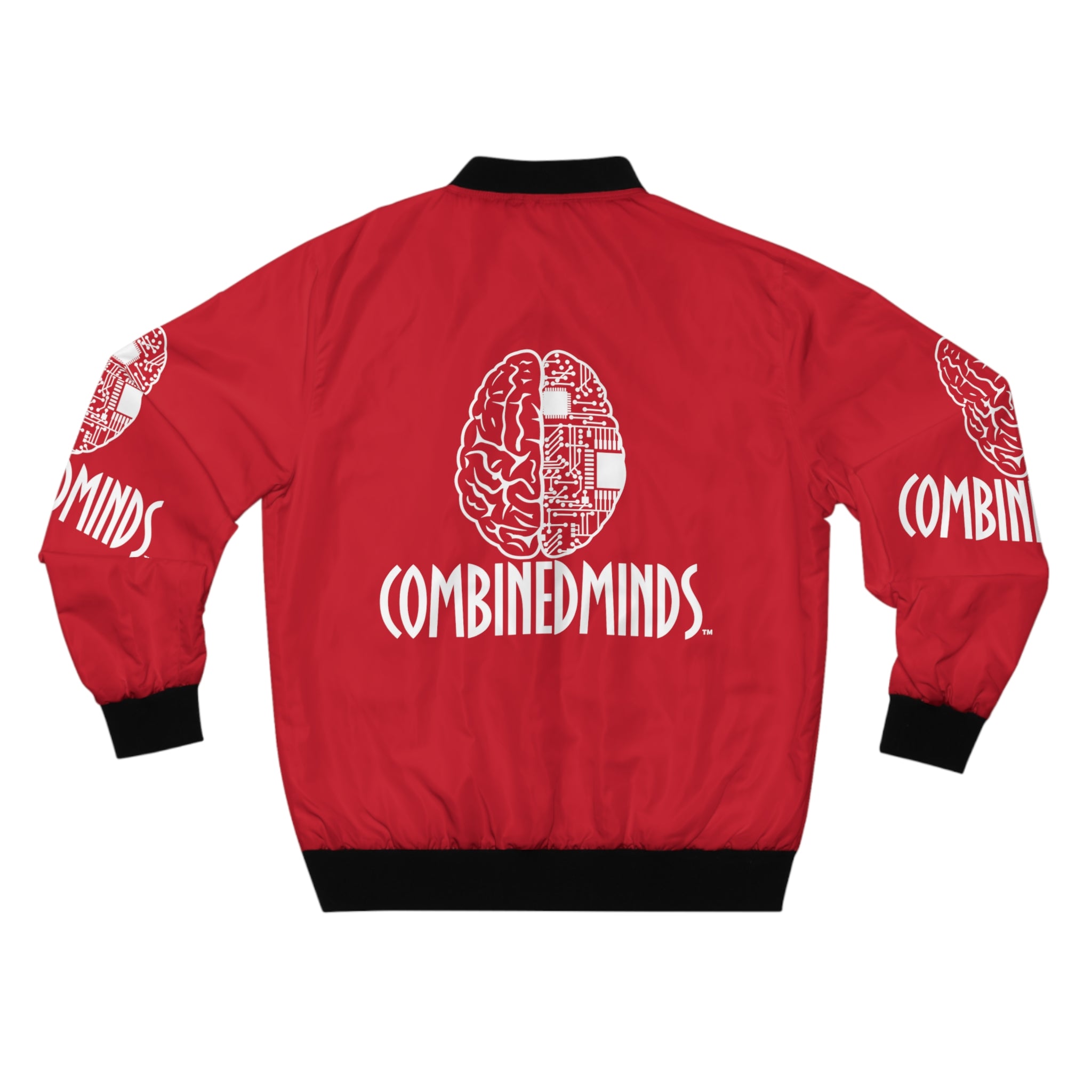 CombinedMinds Bomber Jacket - Red/White Logo