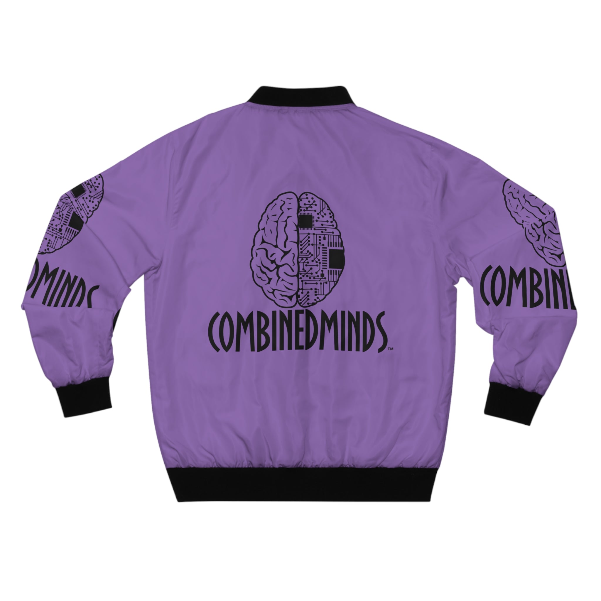 CombinedMinds Bomber Jacket - Light Purple/Black Logo