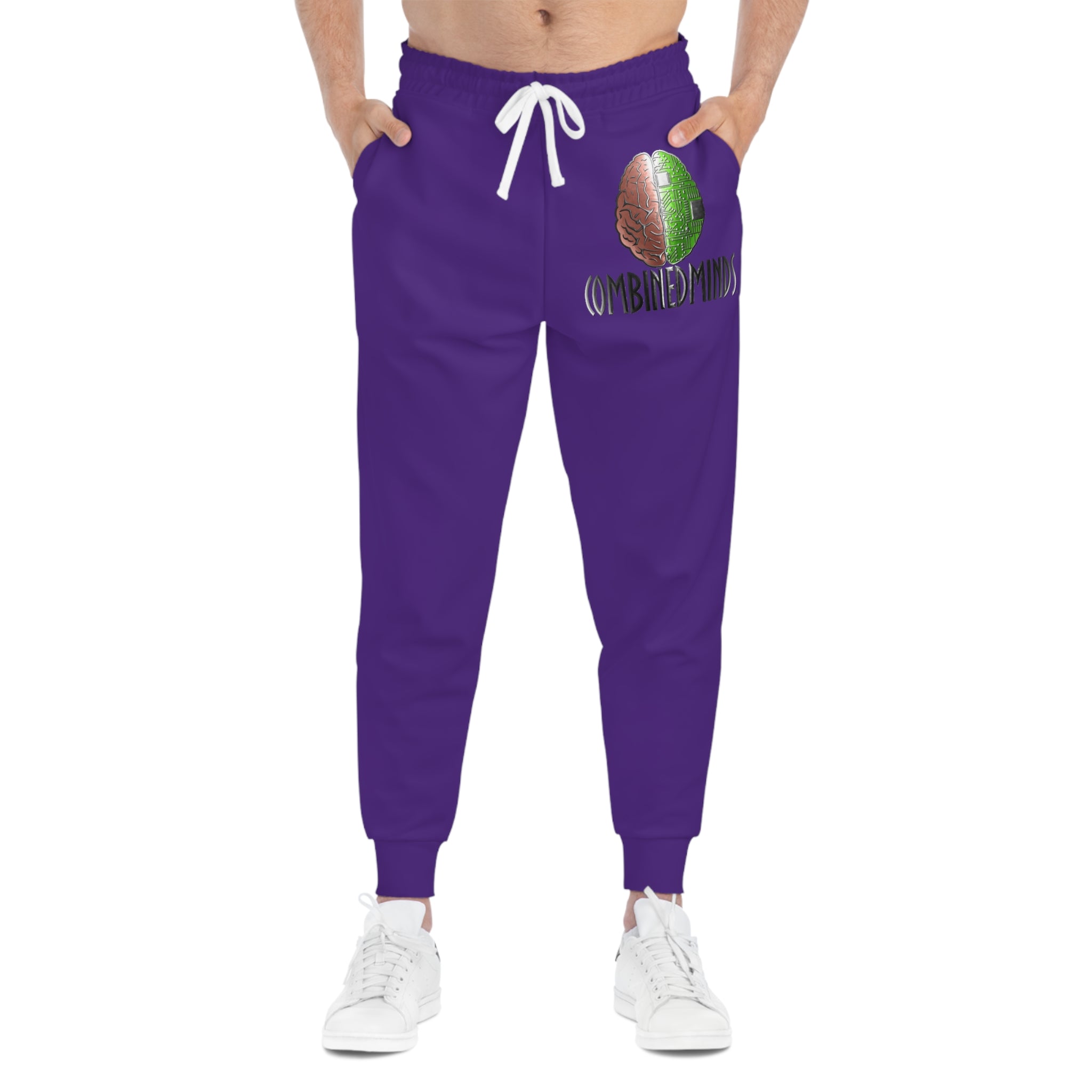 CombinedMinds Athletic Joggers Purple/Color Logo