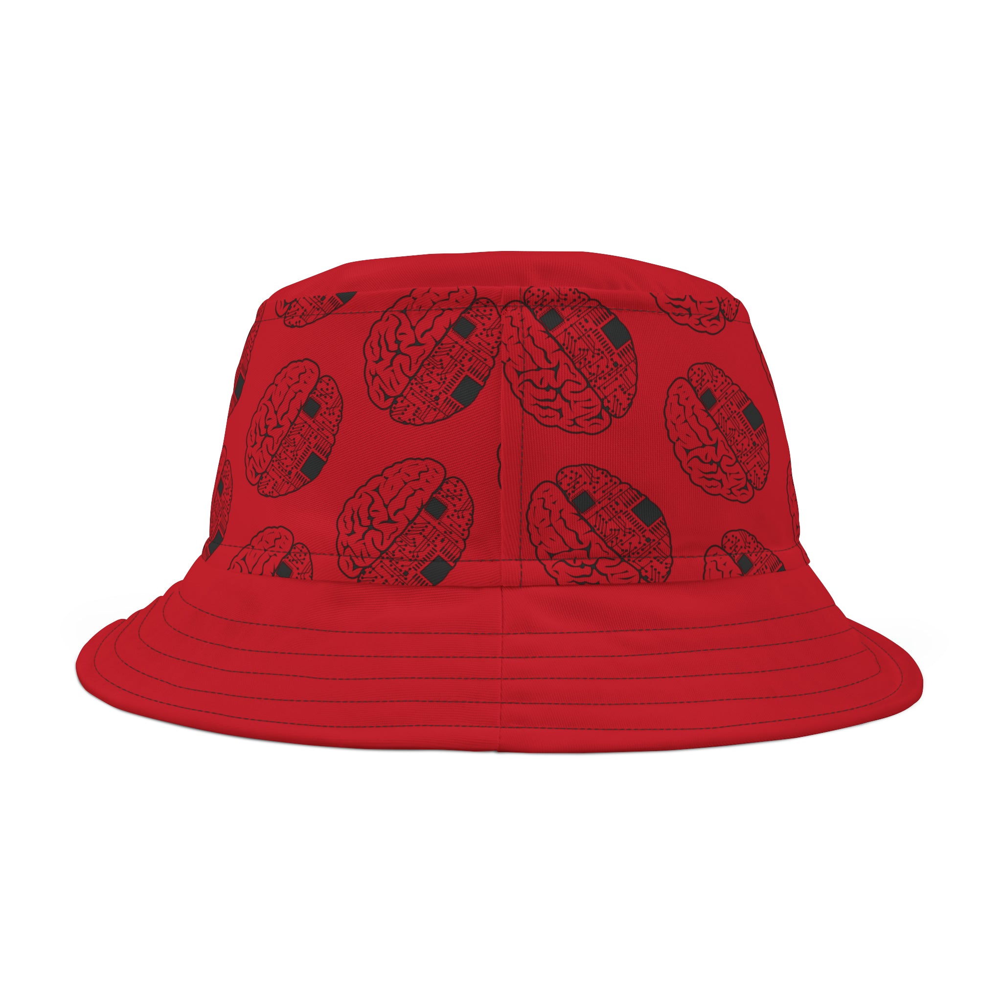CombinedMinds Bucket Hat - Red/Black Logo