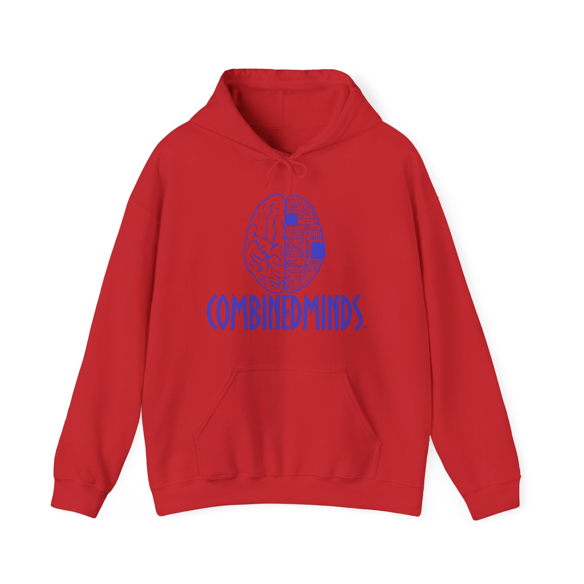 CombinedMinds Unisex Heavy Blend Hooded Sweatshirt-Royal Logo