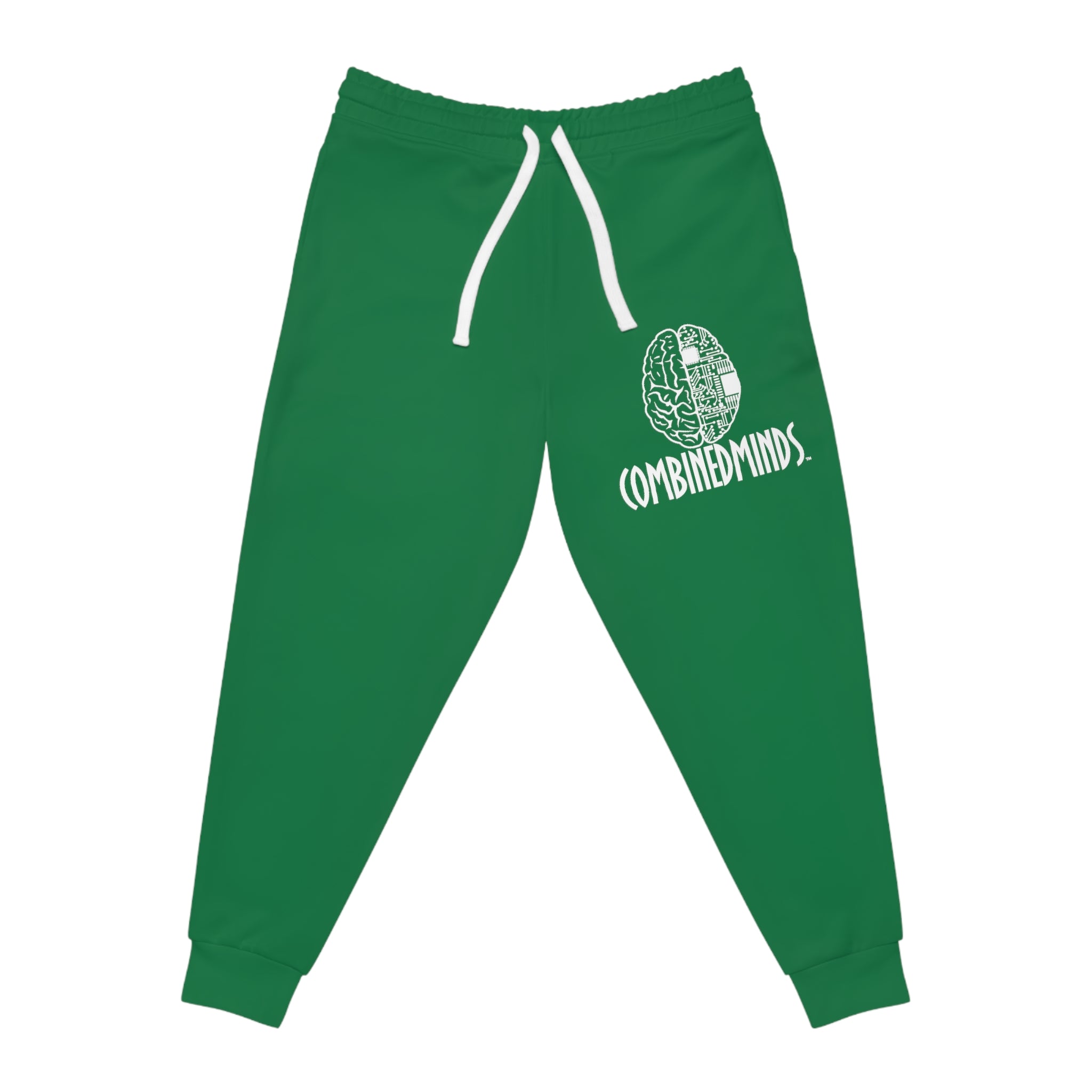 CombinedMinds Athletic Joggers Dark Green/White Logo