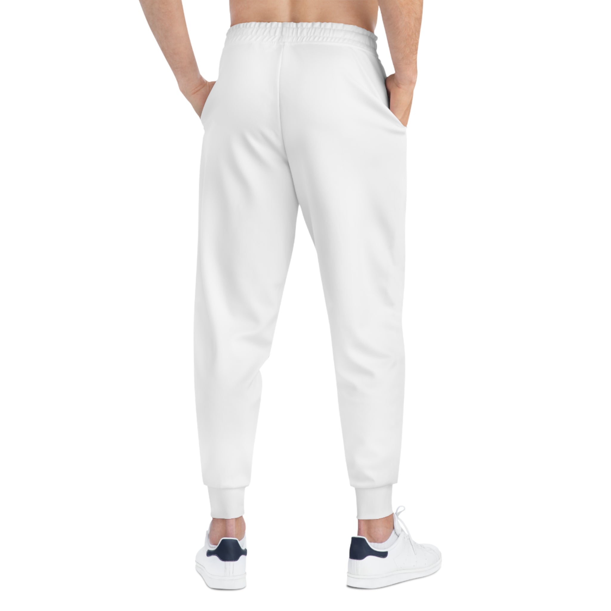 CombinedMinds Athletic Joggers White/Color Logo