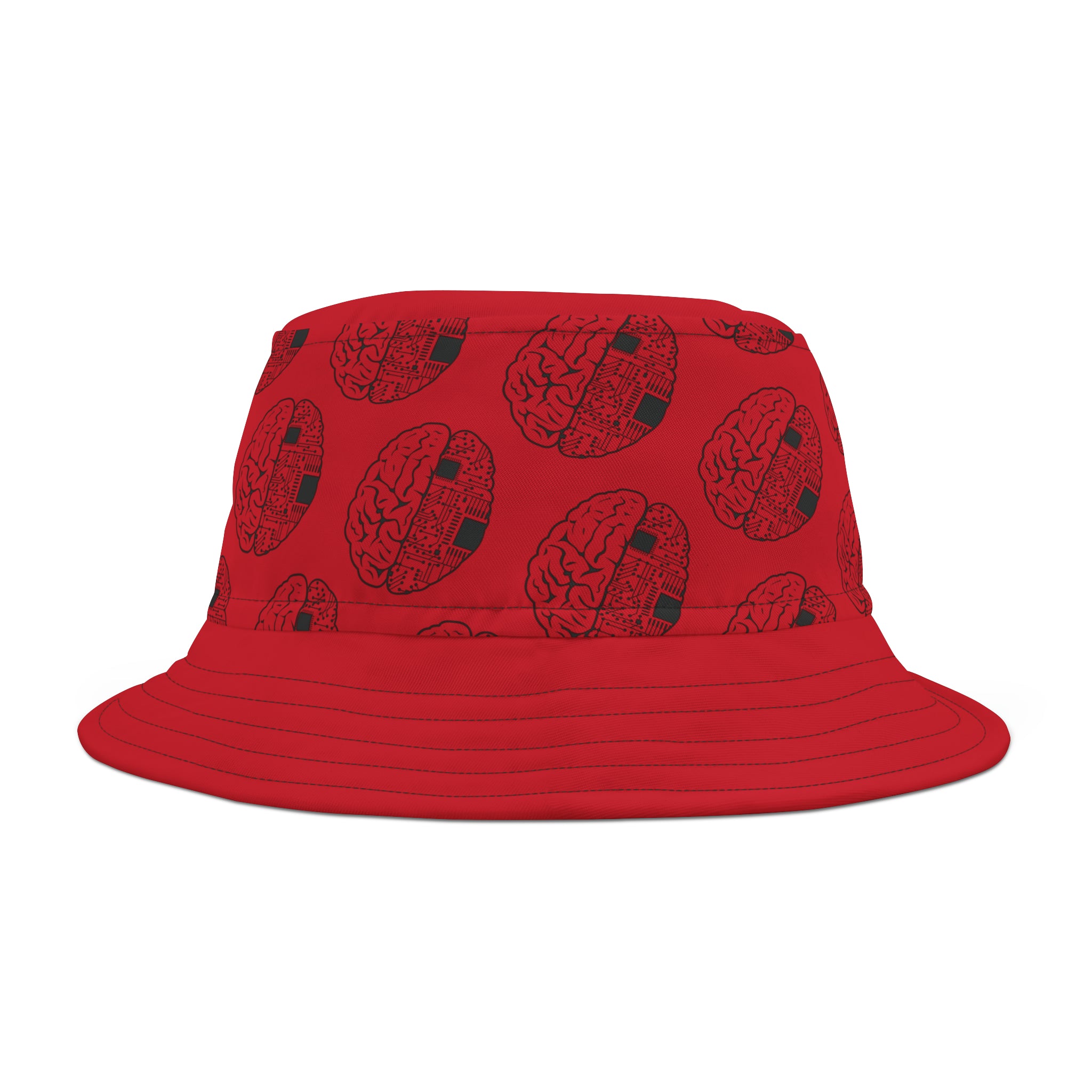 CombinedMinds Bucket Hat - Red/Black Logo