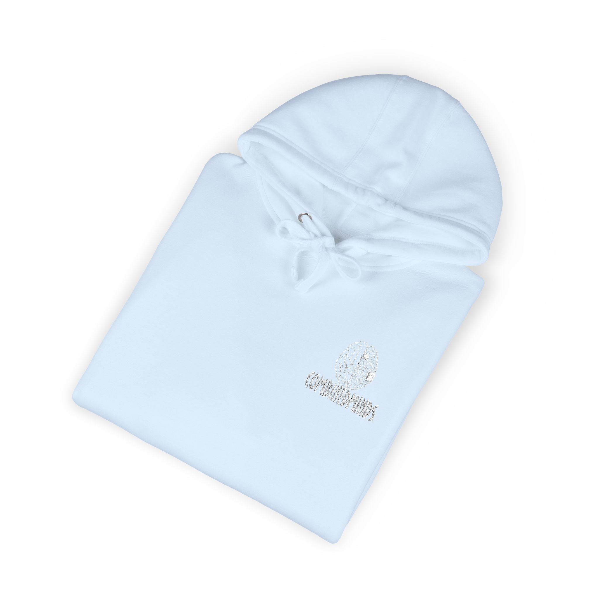 CombinedMinds Unisex Fleece Hoodie - (Embroidery) White Logo