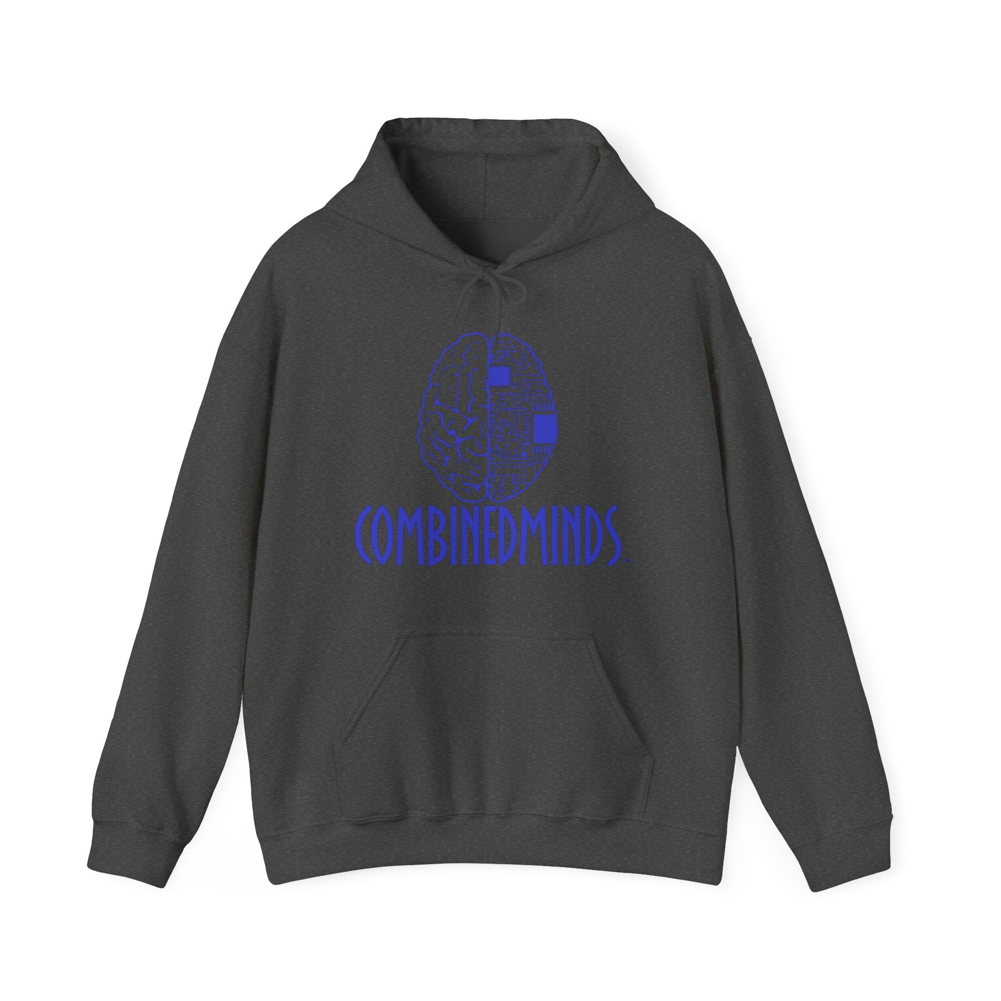 CombinedMinds Unisex Heavy Blend Hooded Sweatshirt-Royal Logo