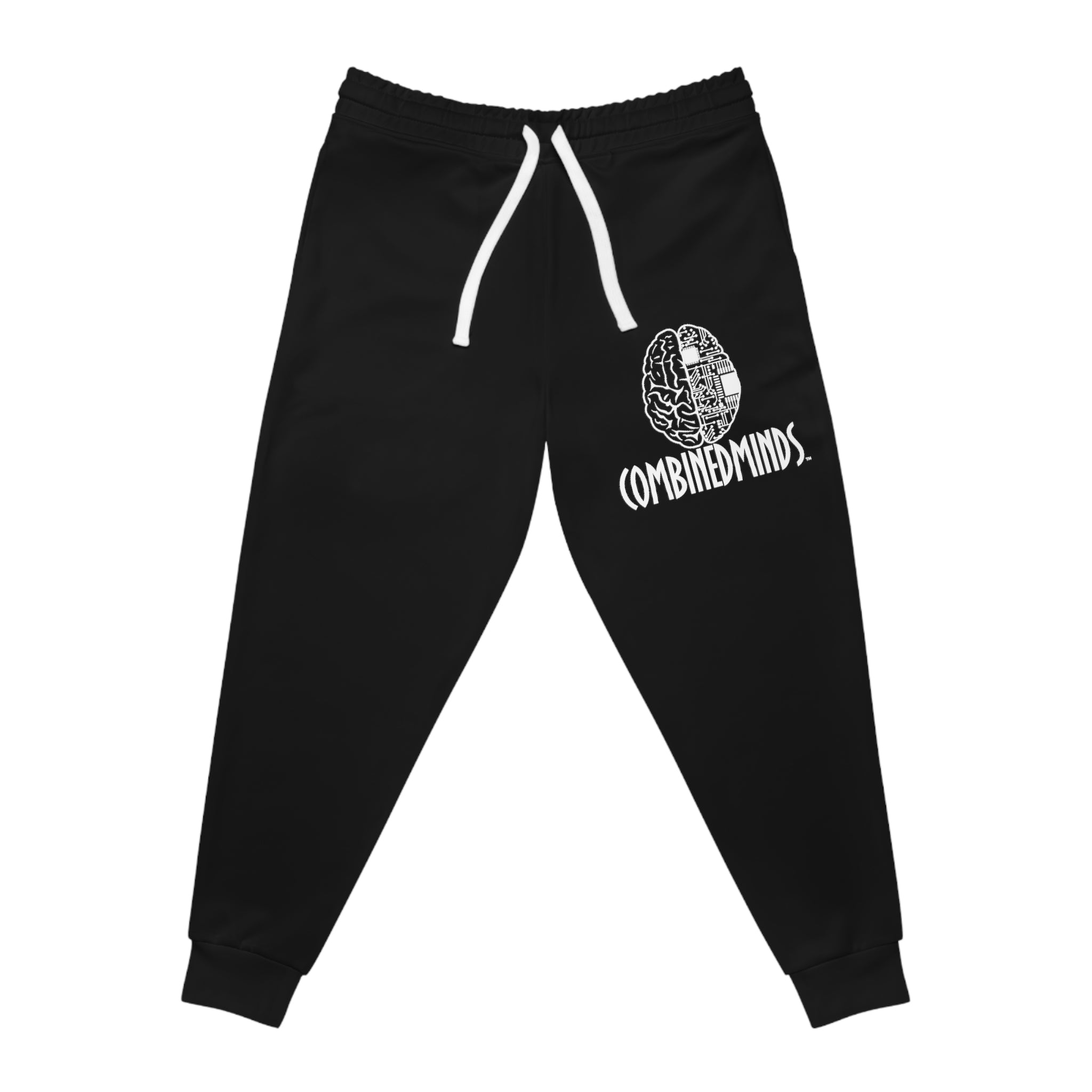 CombinedMinds Athletic Joggers Black/White Logo