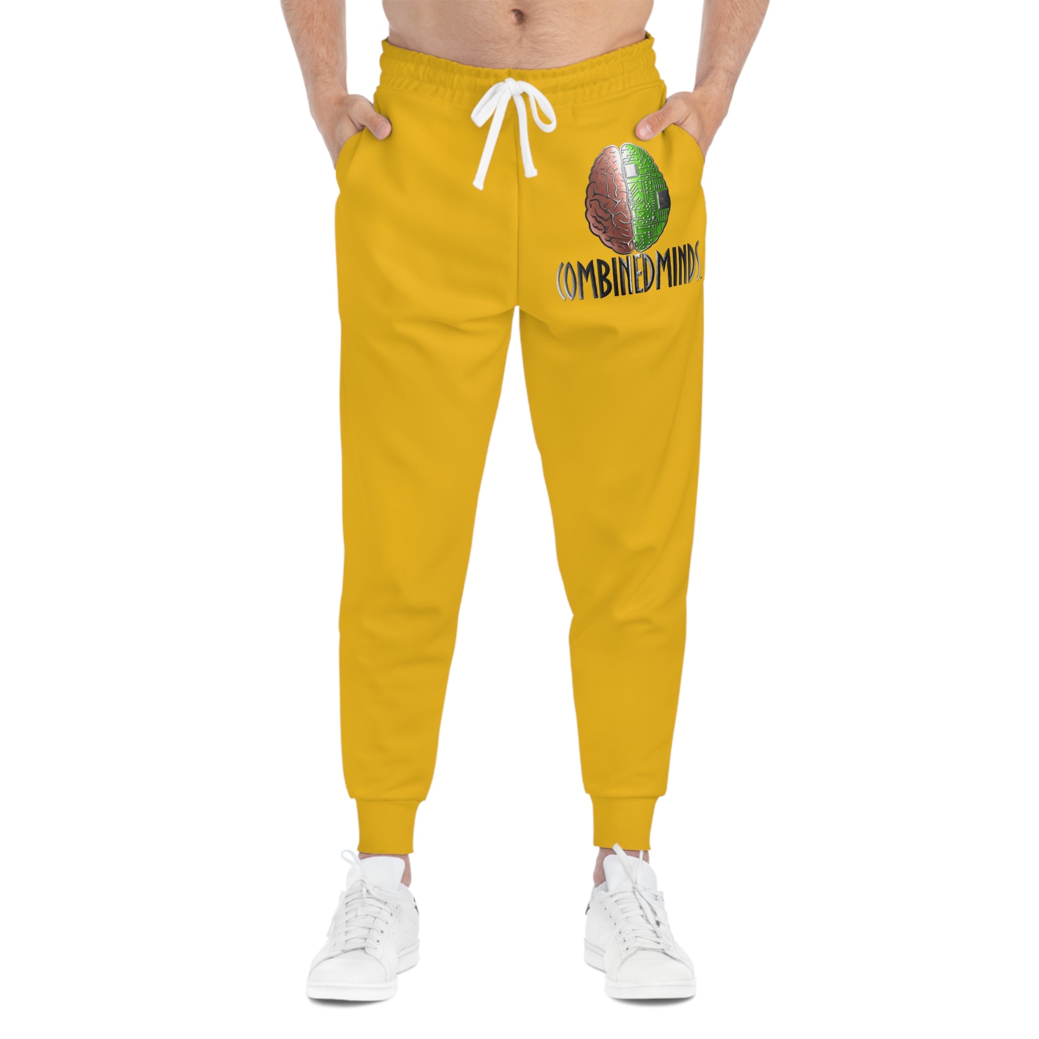 CombinedMinds Athletic Joggers Yellow/Color Logo