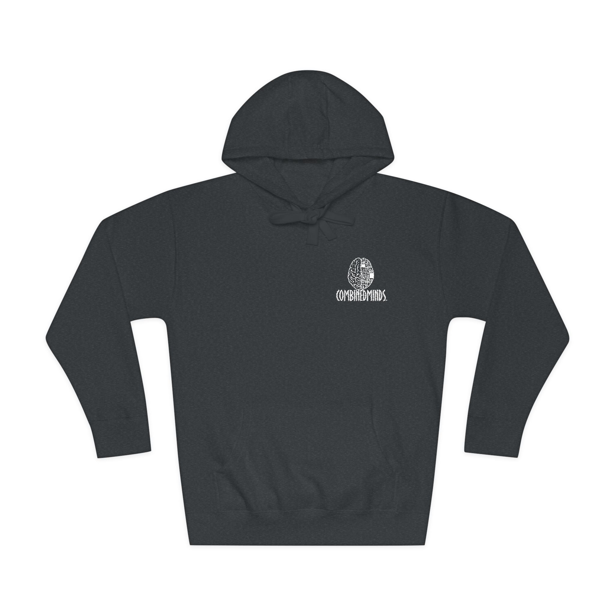 CombinedMinds Unisex Fleece Hoodie - (Embroidery) White Logo