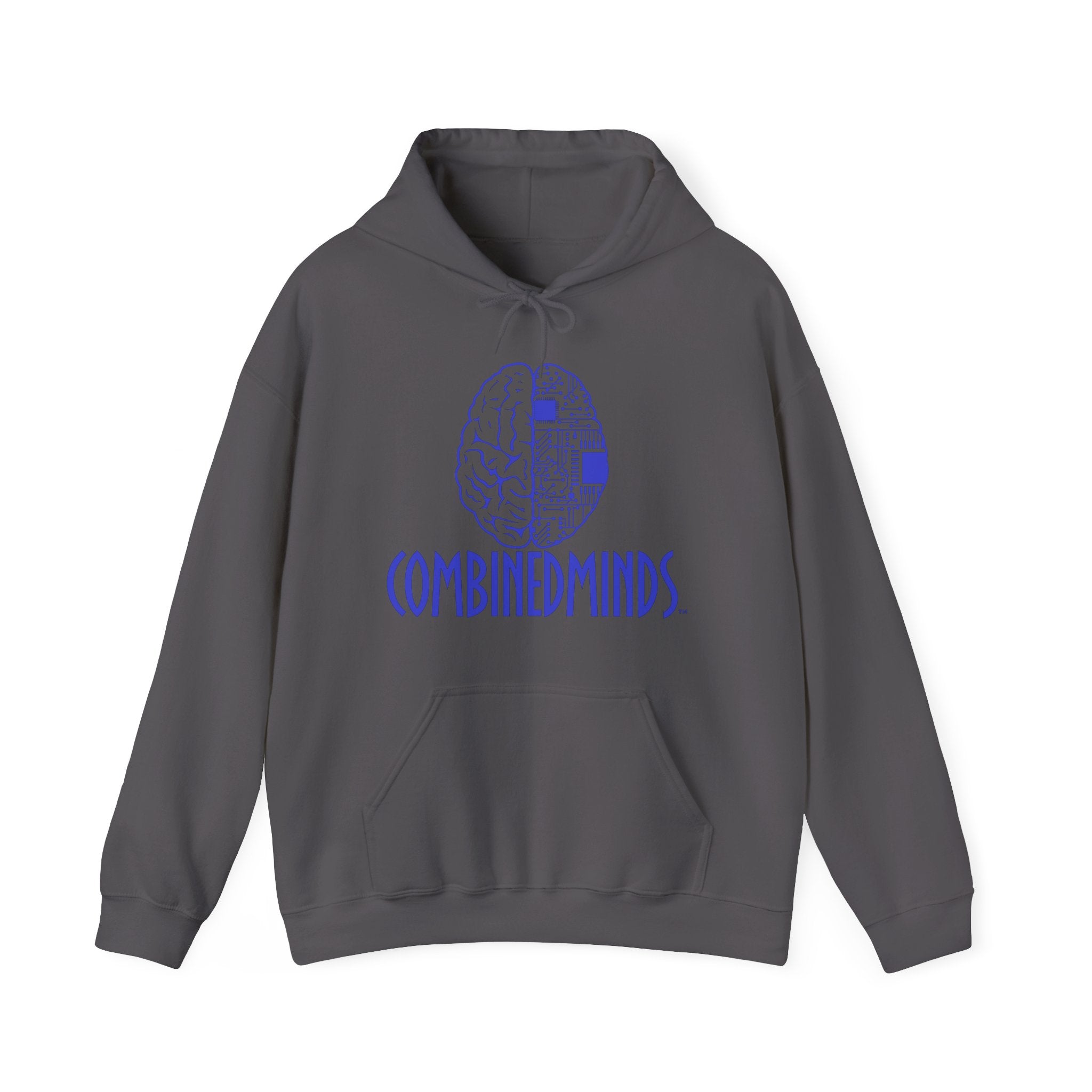 CombinedMinds Unisex Heavy Blend Hooded Sweatshirt-Royal Logo