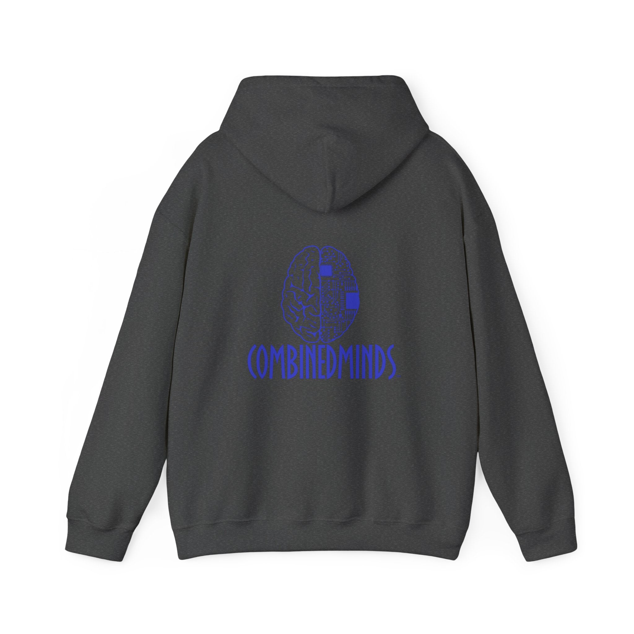 CombinedMinds Unisex Heavy Blend Hooded Sweatshirt-Royal Logo