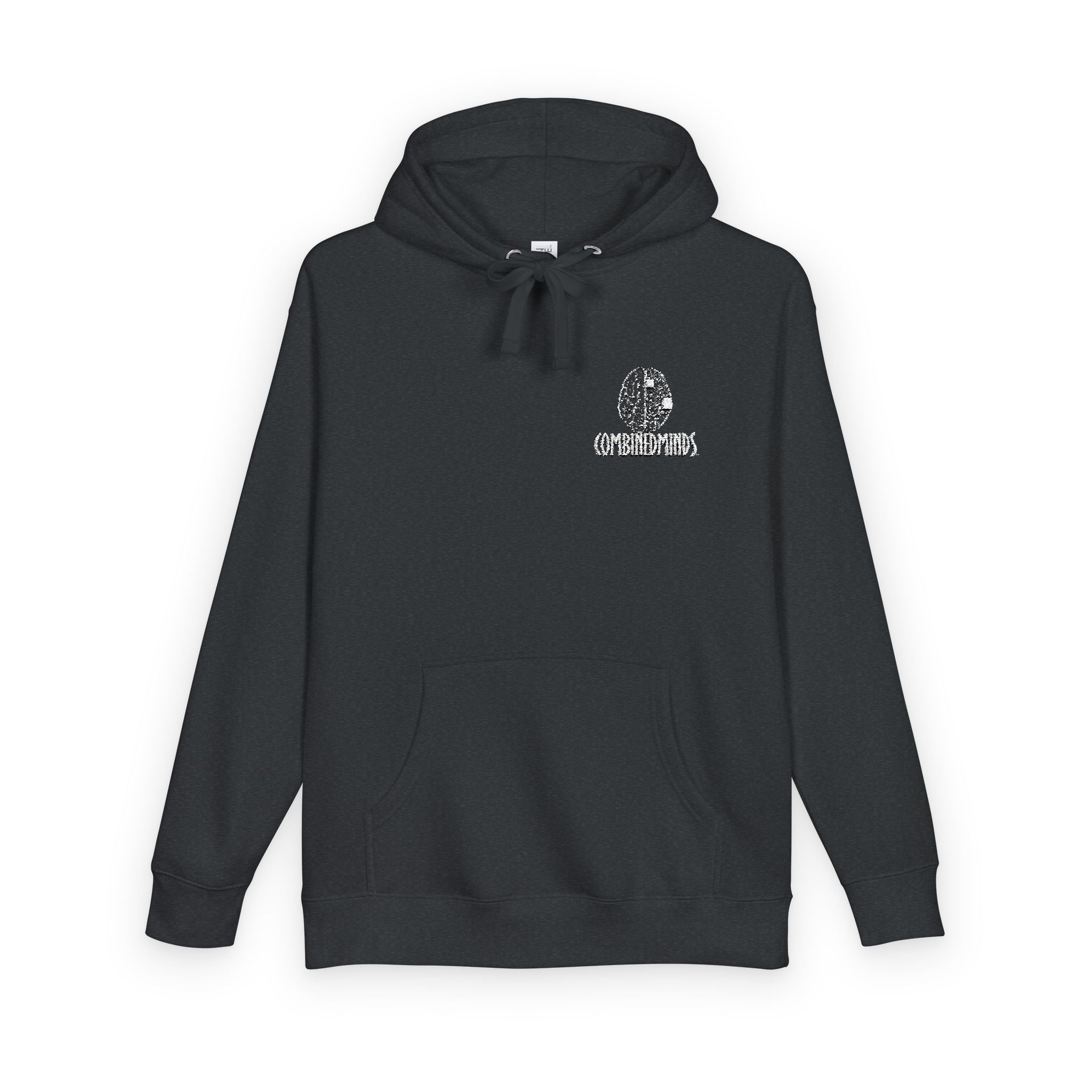 CombinedMinds Unisex Fleece Hoodie - (Embroidery) White Logo