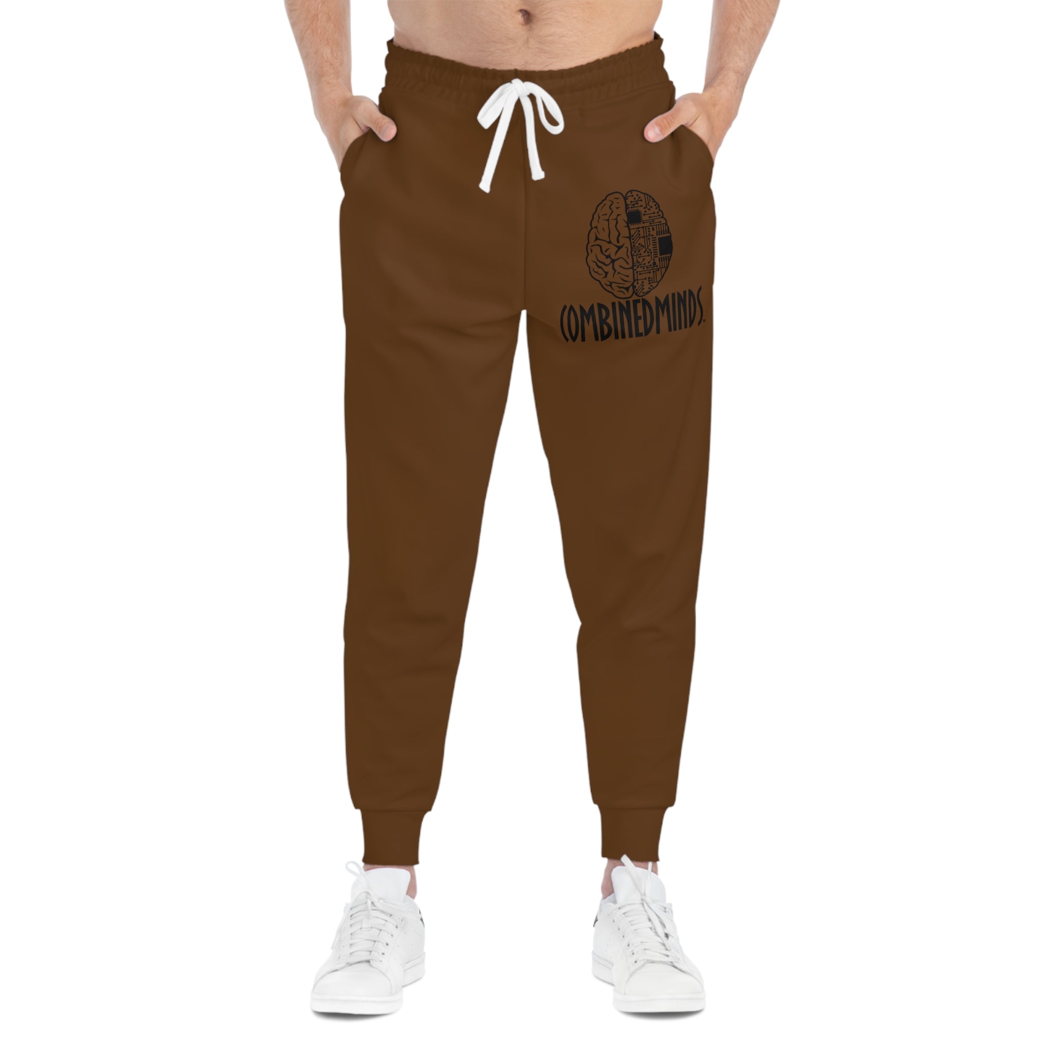 CombinedMinds Athletic Joggers Brown/Black Logo