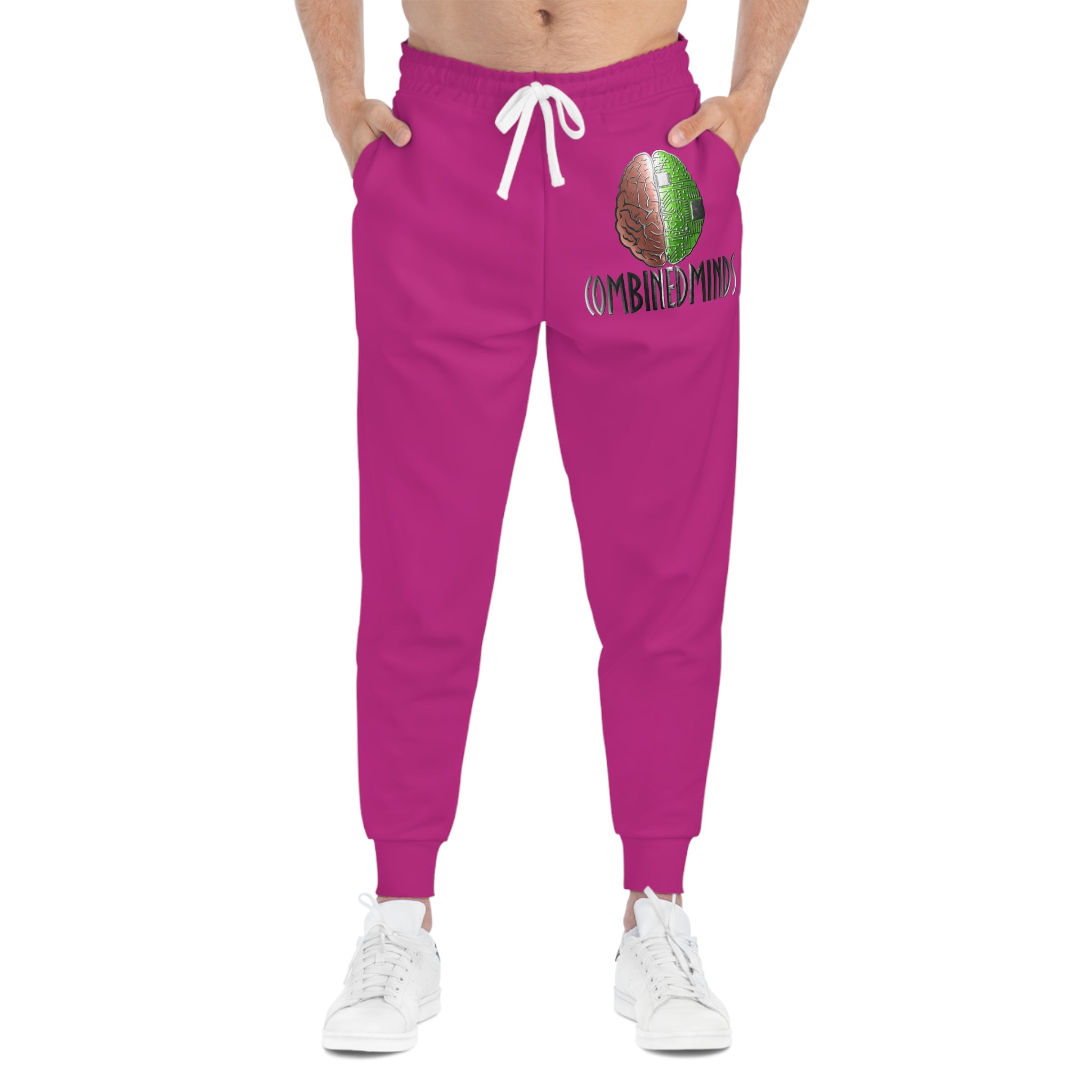 CombinedMinds Athletic Joggers Pink/Color Logo