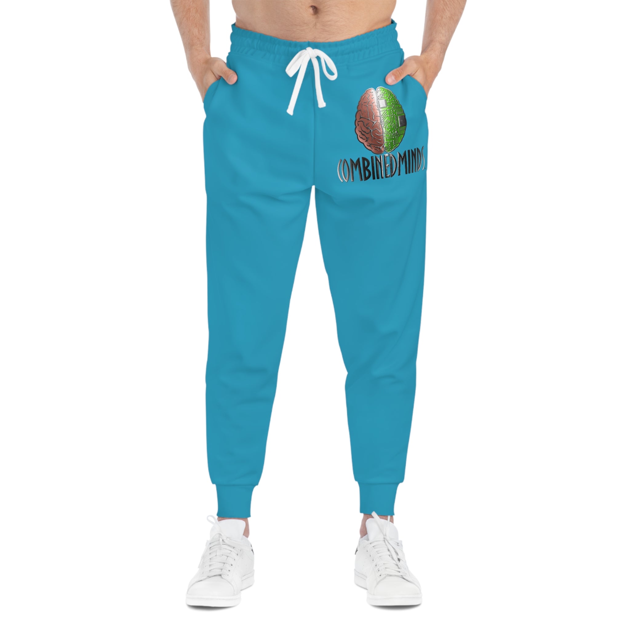 CombinedMinds Athletic Joggers Turquoise/Color Logo