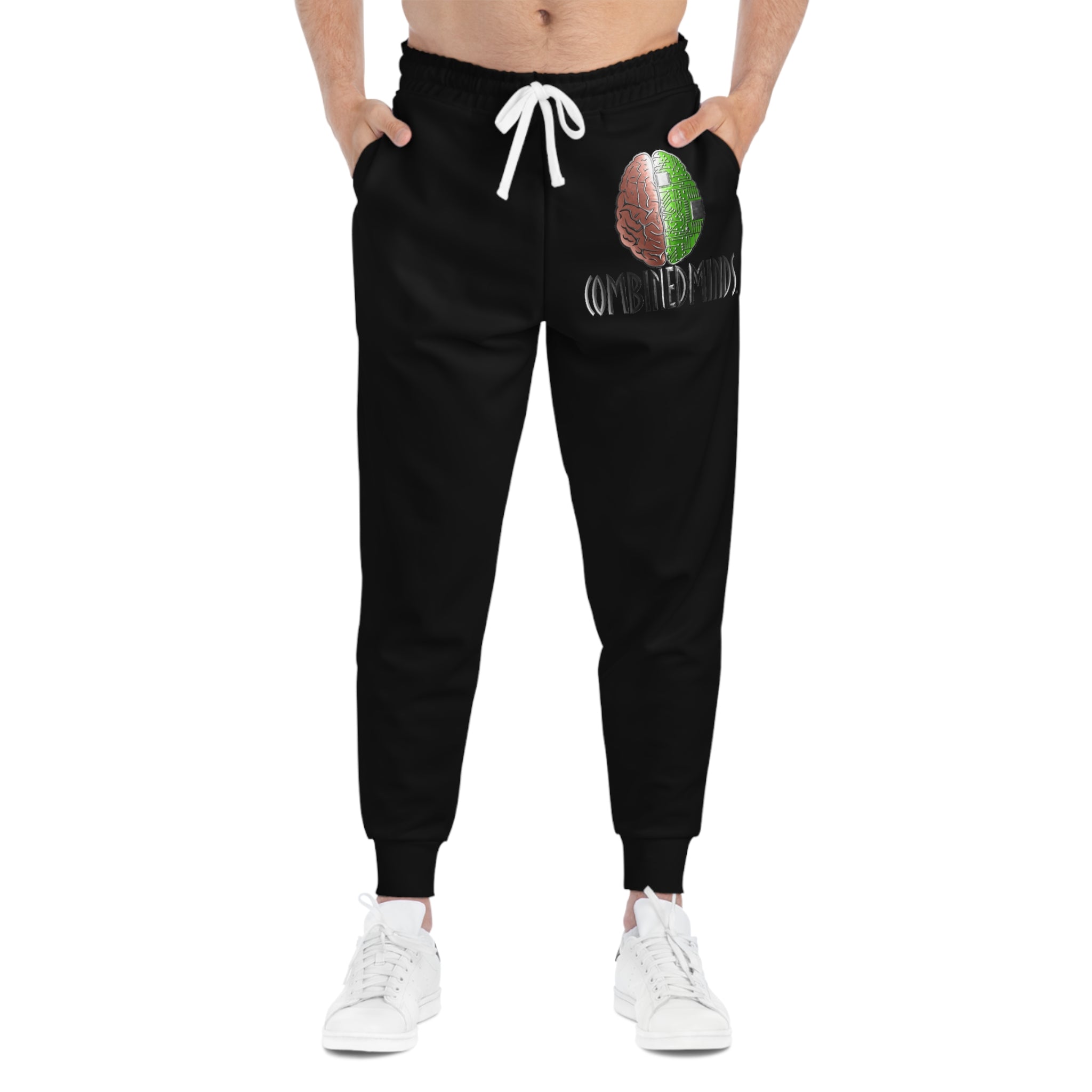 CombinedMinds Athletic Joggers Black/Color Logo