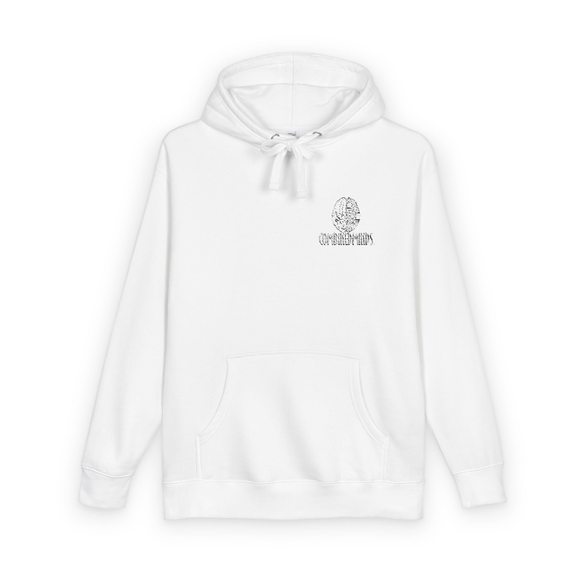 CombinedMinds Unisex Fleece Hoodie - (Embroidery) White Logo