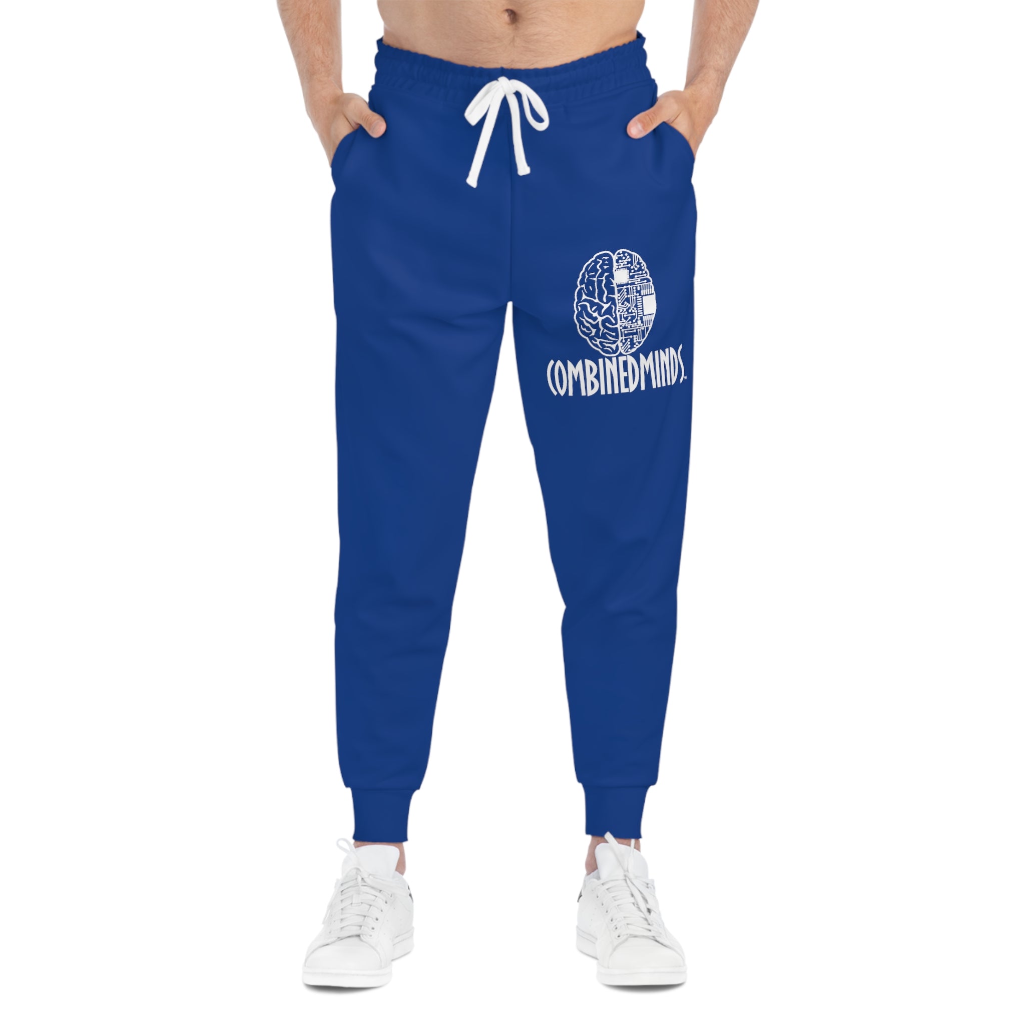 CombinedMinds Athletic Joggers Royal Blue/White Logo