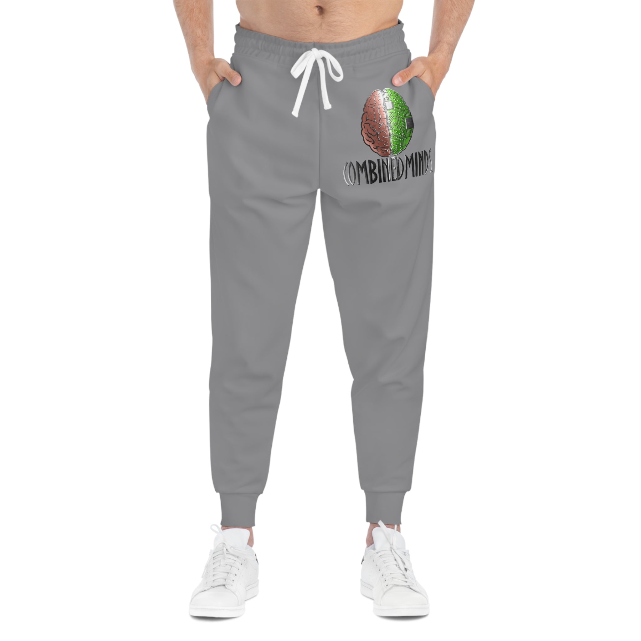 CombinedMinds Athletic Joggers Grey/Color Logo