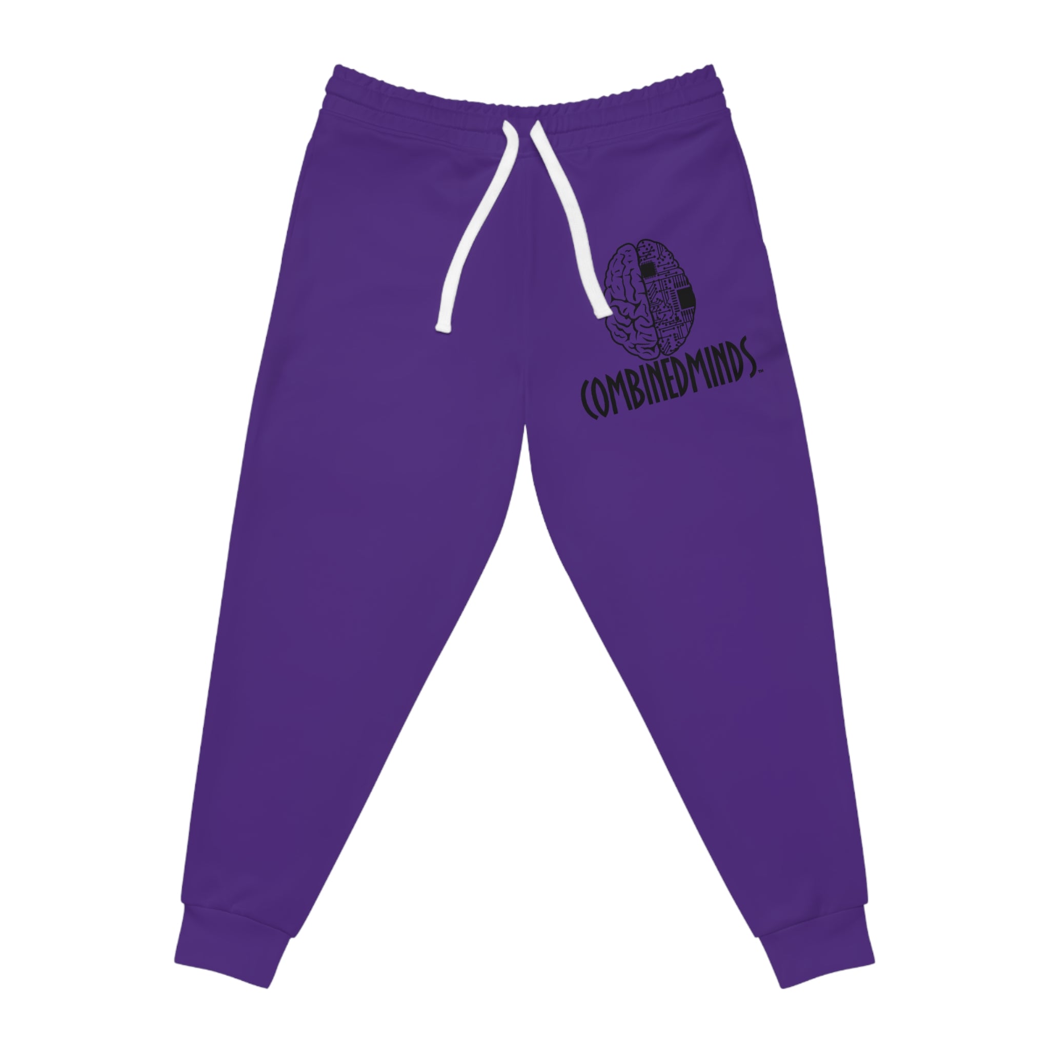 CombinedMinds Athletic Joggers Purple/Black Logo