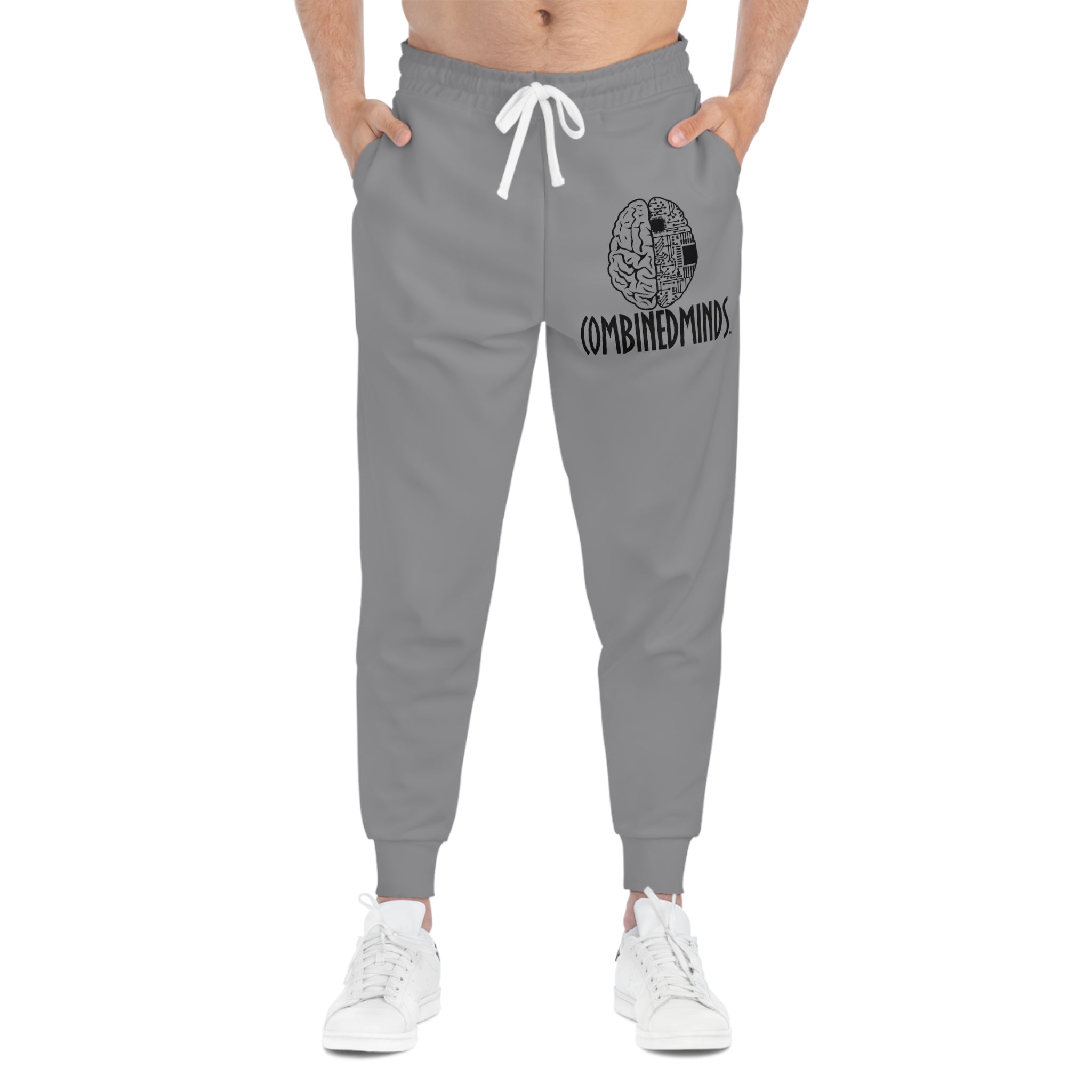 CombinedMinds Athletic Joggers Grey/Black Logo