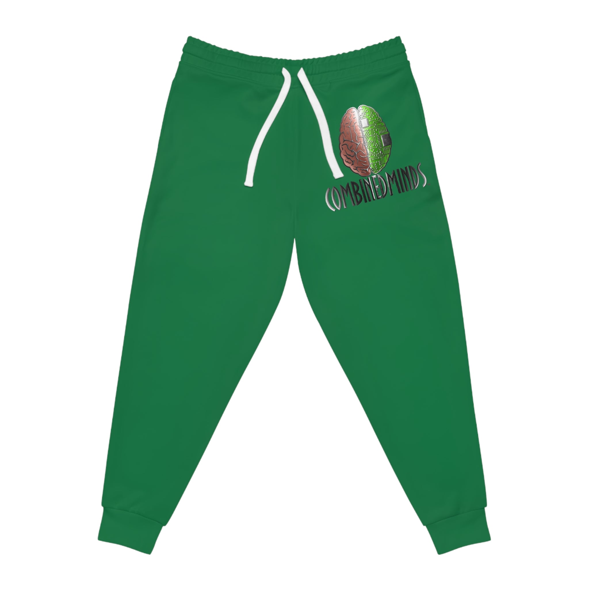 CombinedMinds Athletic Joggers Dark Green/Color Logo