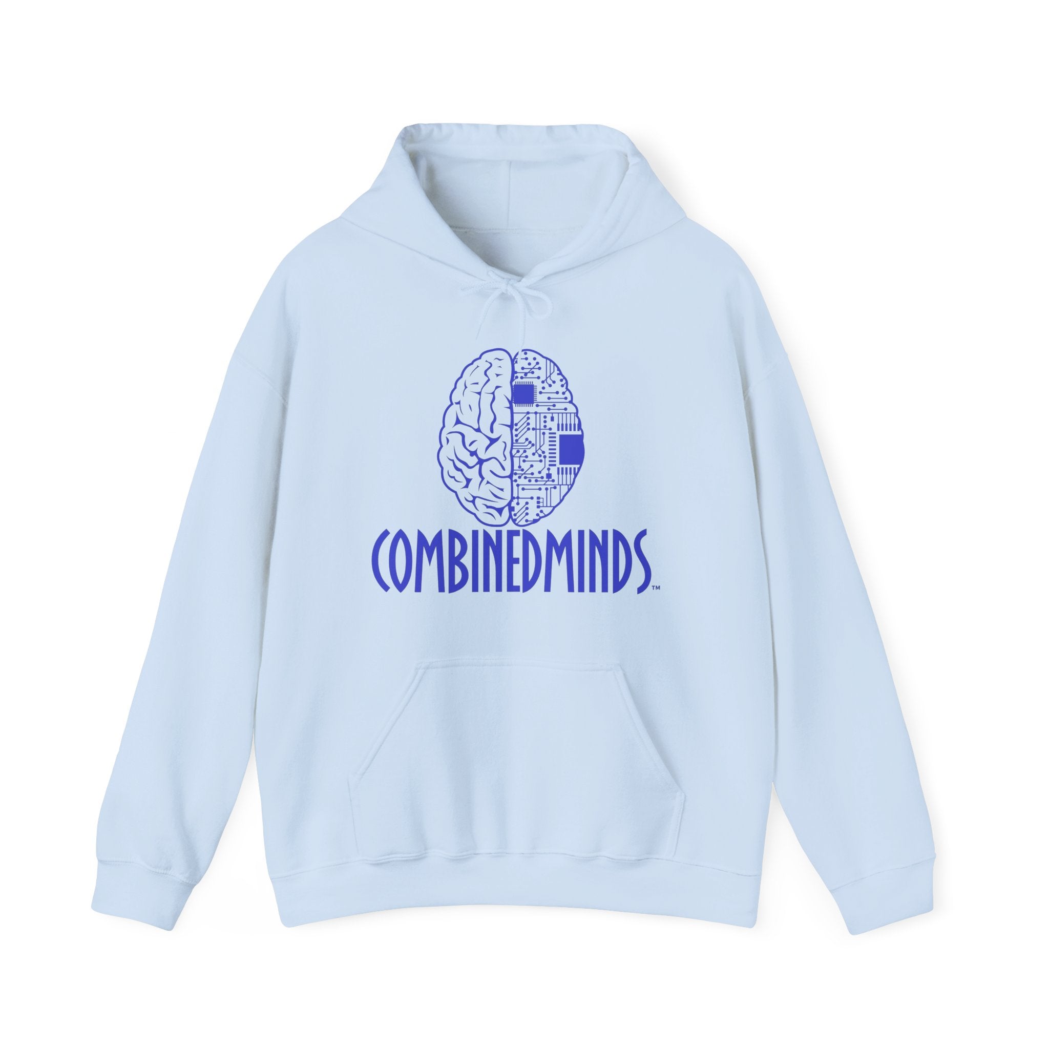 CombinedMinds Unisex Heavy Blend Hooded Sweatshirt-Royal Logo