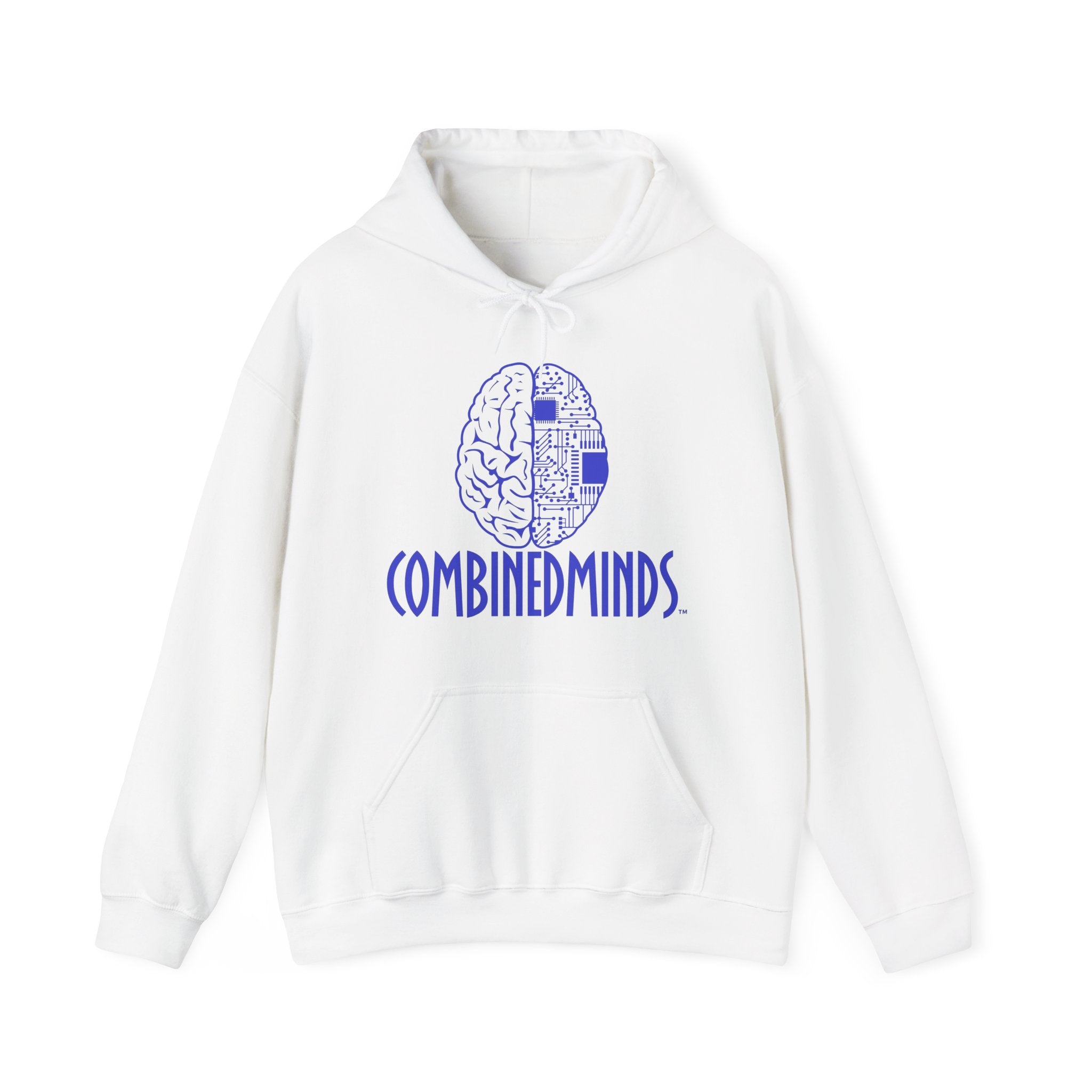 CombinedMinds Unisex Heavy Blend Hooded Sweatshirt-Royal Logo