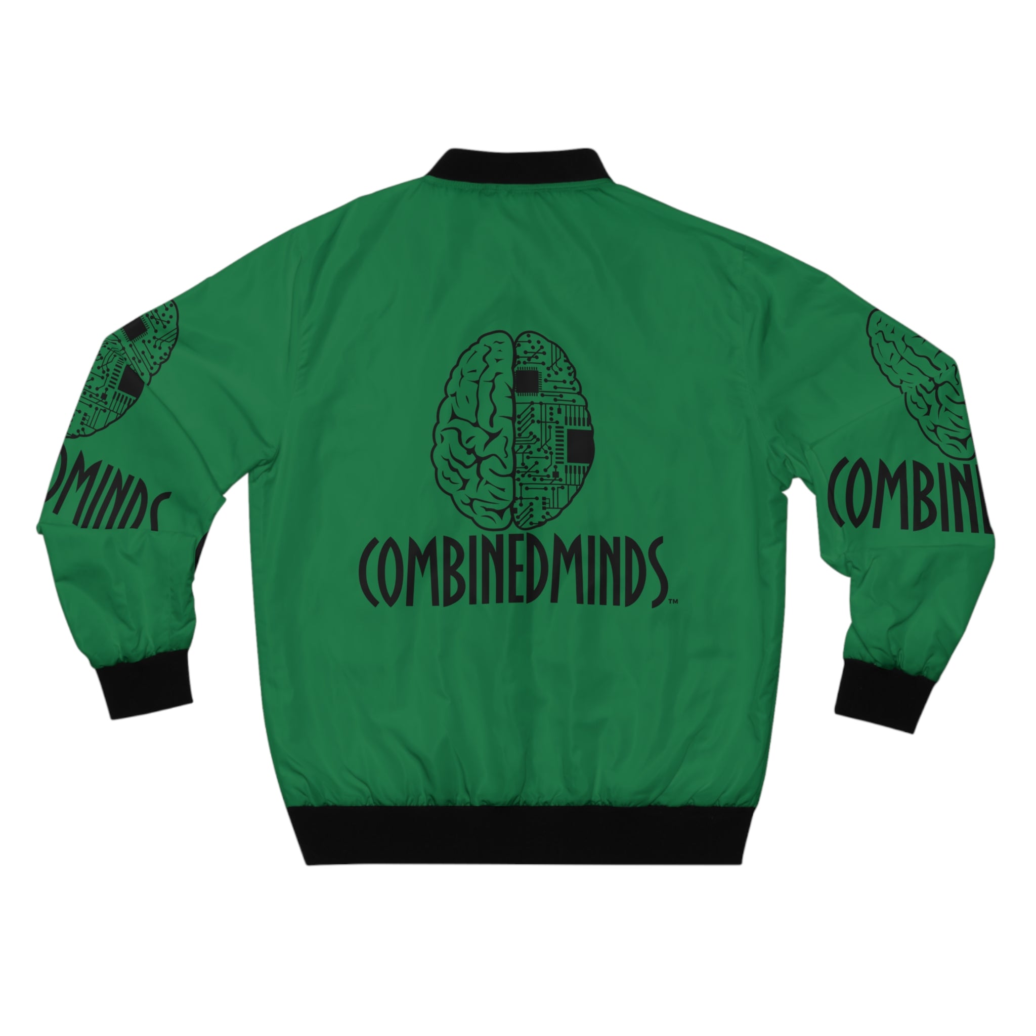 CombinedMinds Bomber Jacket - Green/Black Logo
