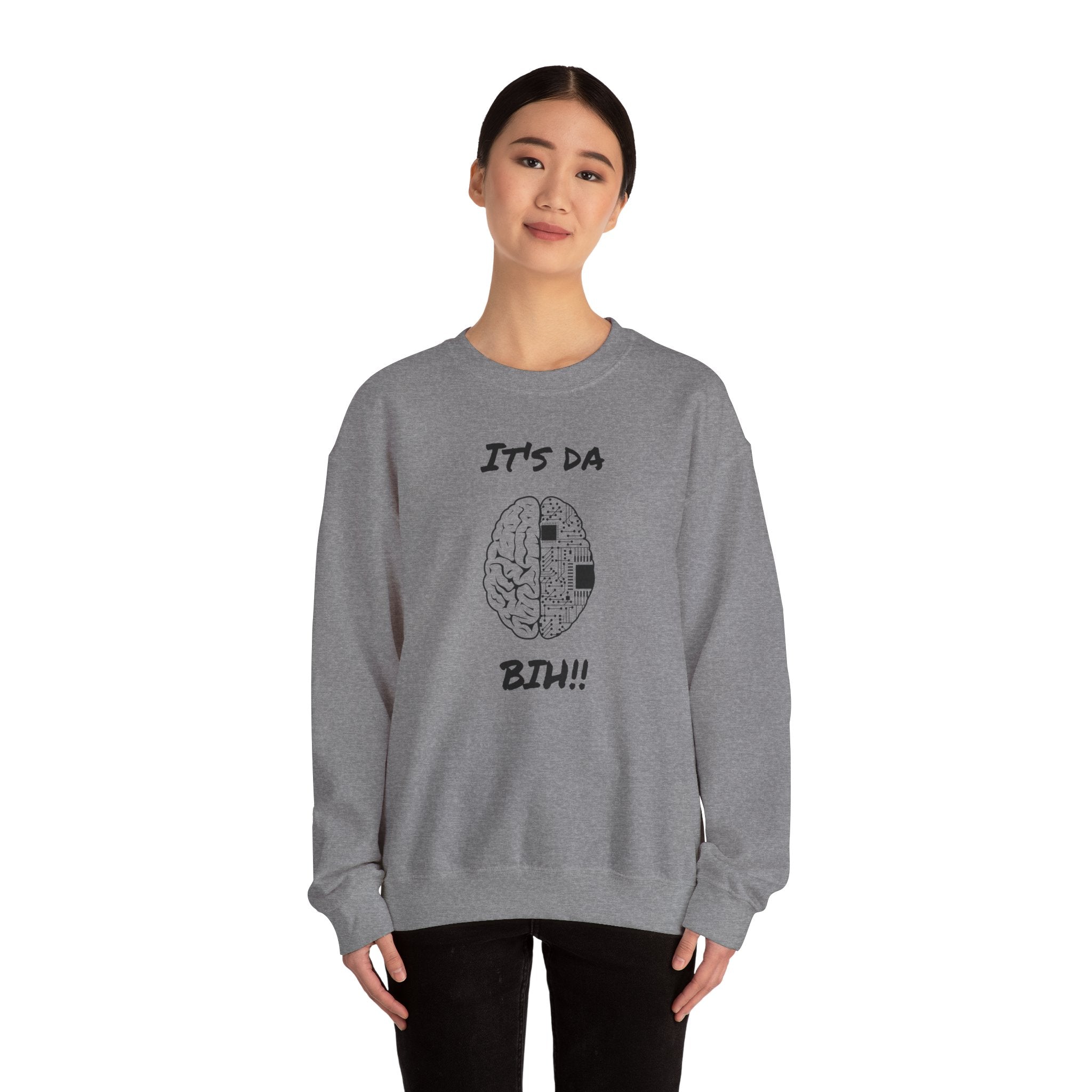 It's Da Brain Unisex Sweatshirt - Black