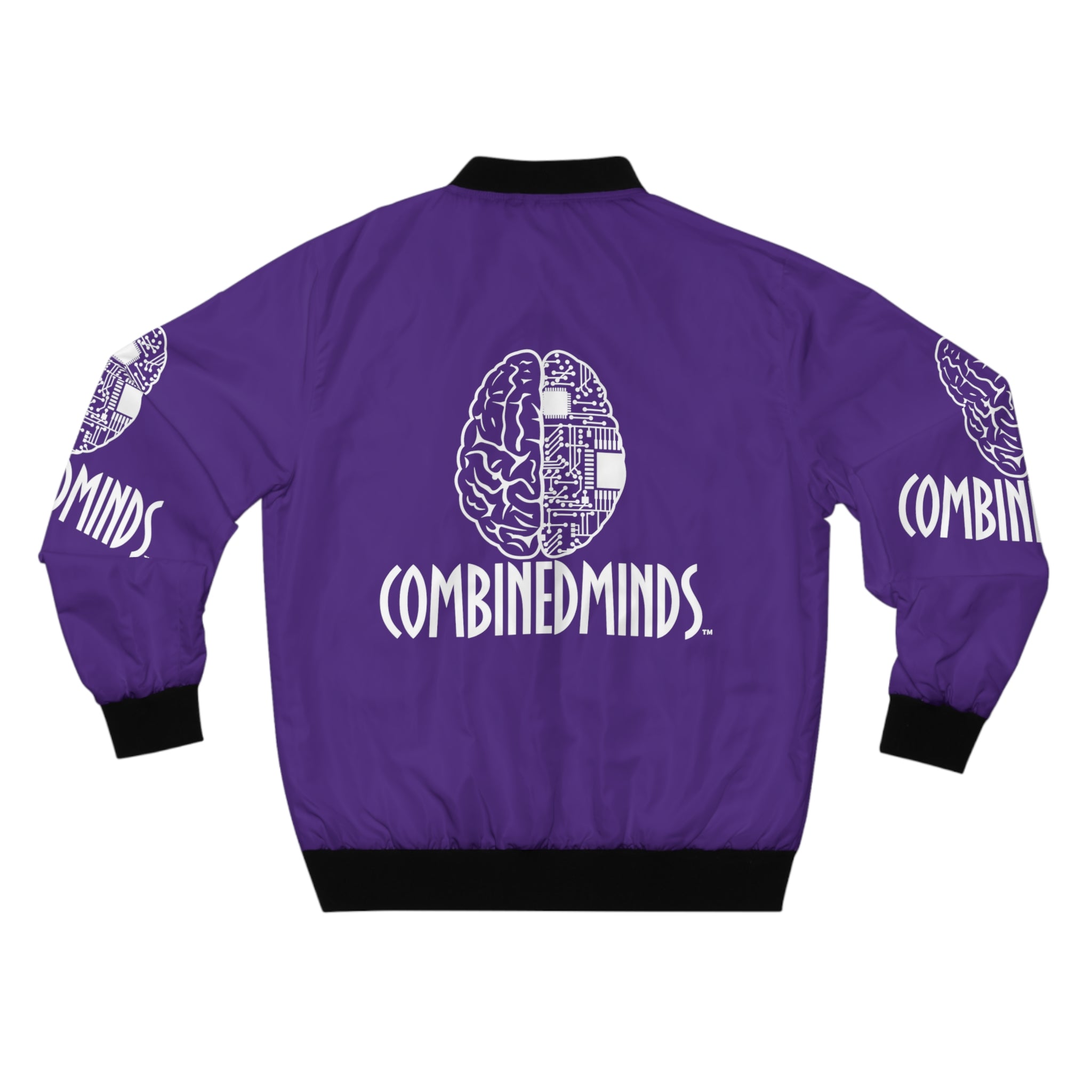 CombinedMinds Bomber Jacket -Purple/White Logo