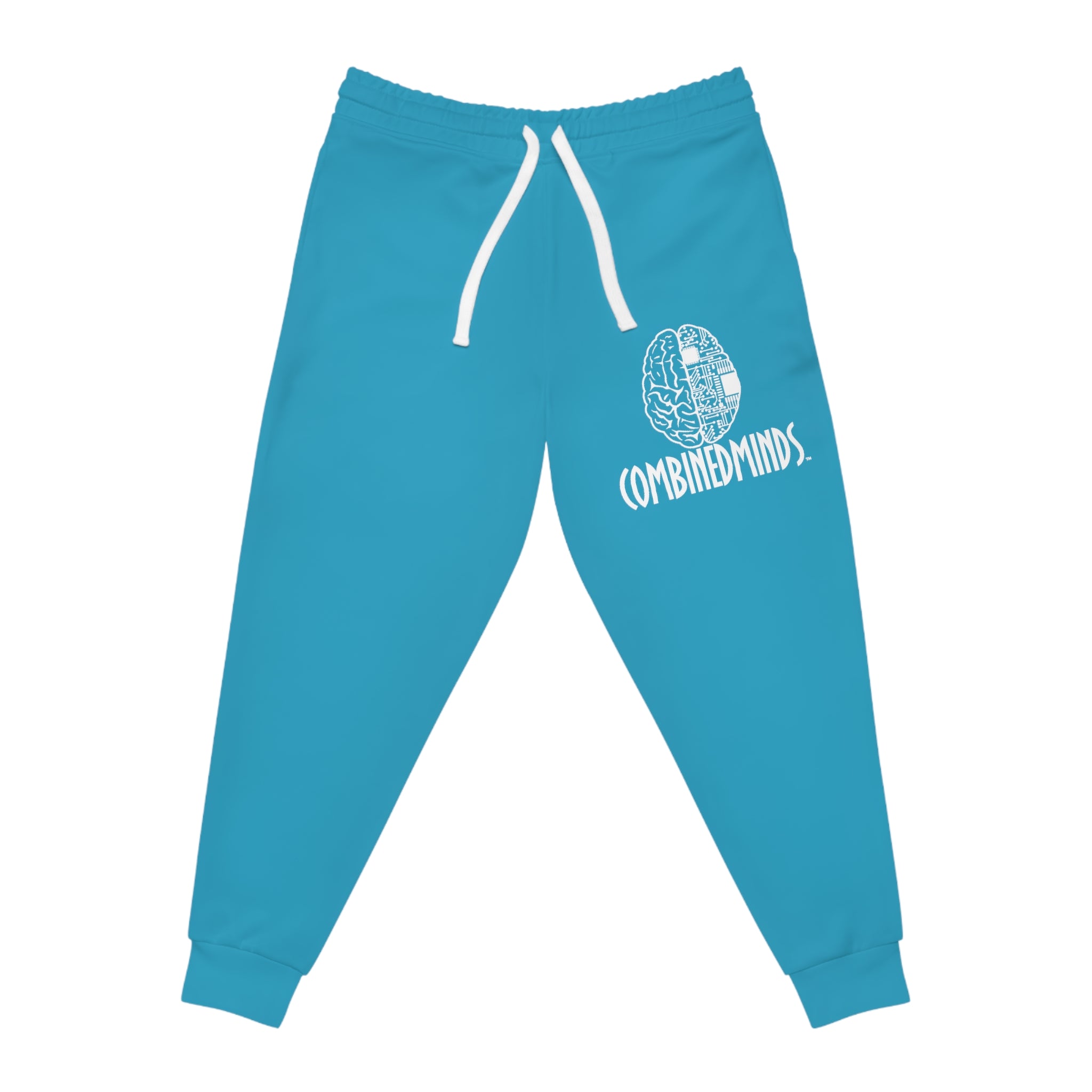 CombinedMinds Athletic Joggers Turquoise/White Logo