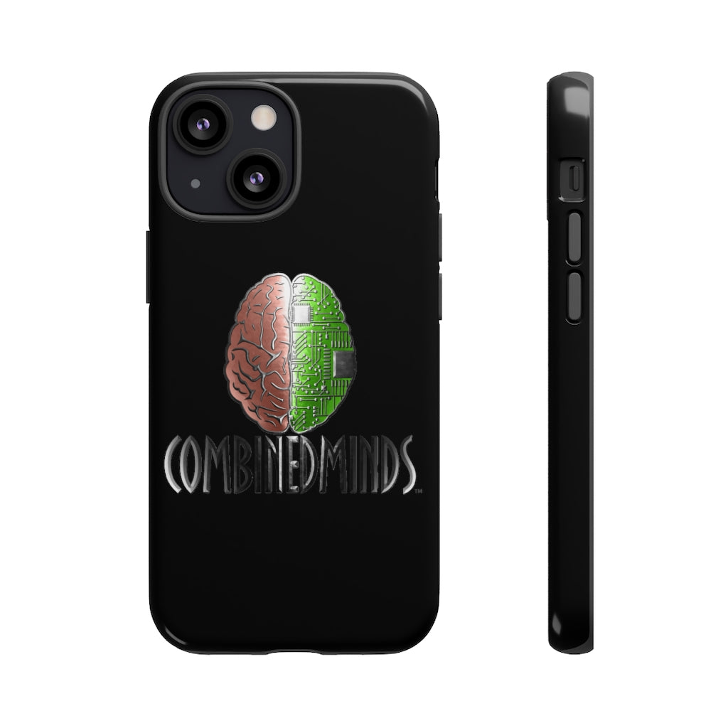 CombinedMinds Tough Cell Phone Cases - Black Color Logo