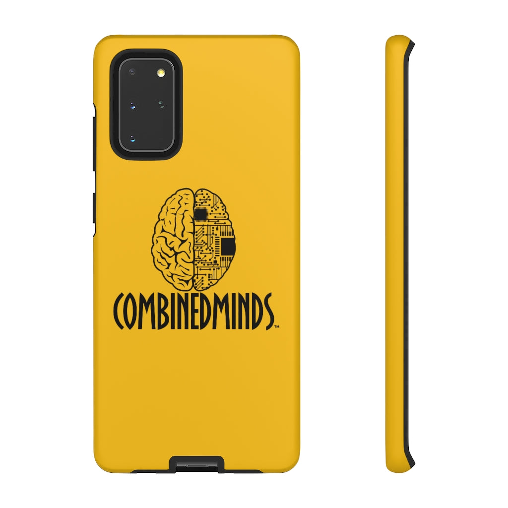 CombinedMinds Cell Phone Case -Yellow Black Logo
