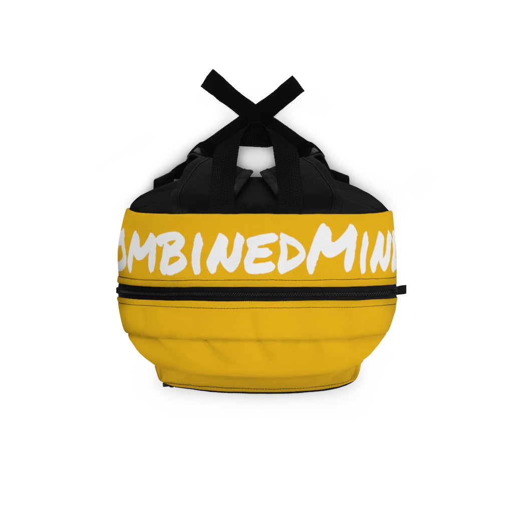 CombinedMinds Backpack - Yellow White Logo