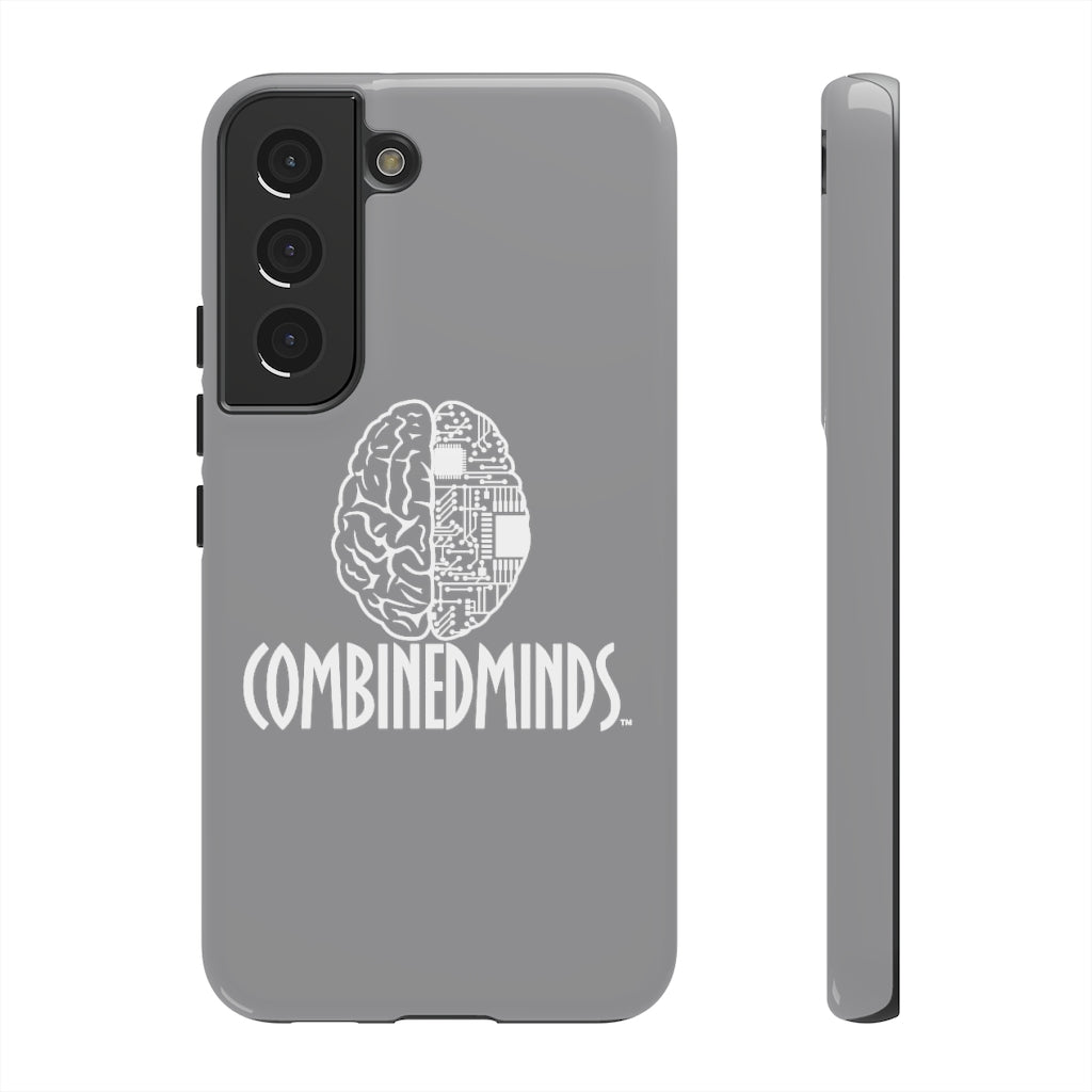 CombinedMinds Cell Phone Case- Gray White Logo