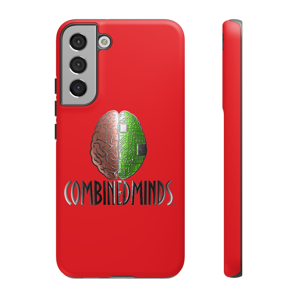 CombinedMinds Tough Cell Phone Cases - Red Color Logo
