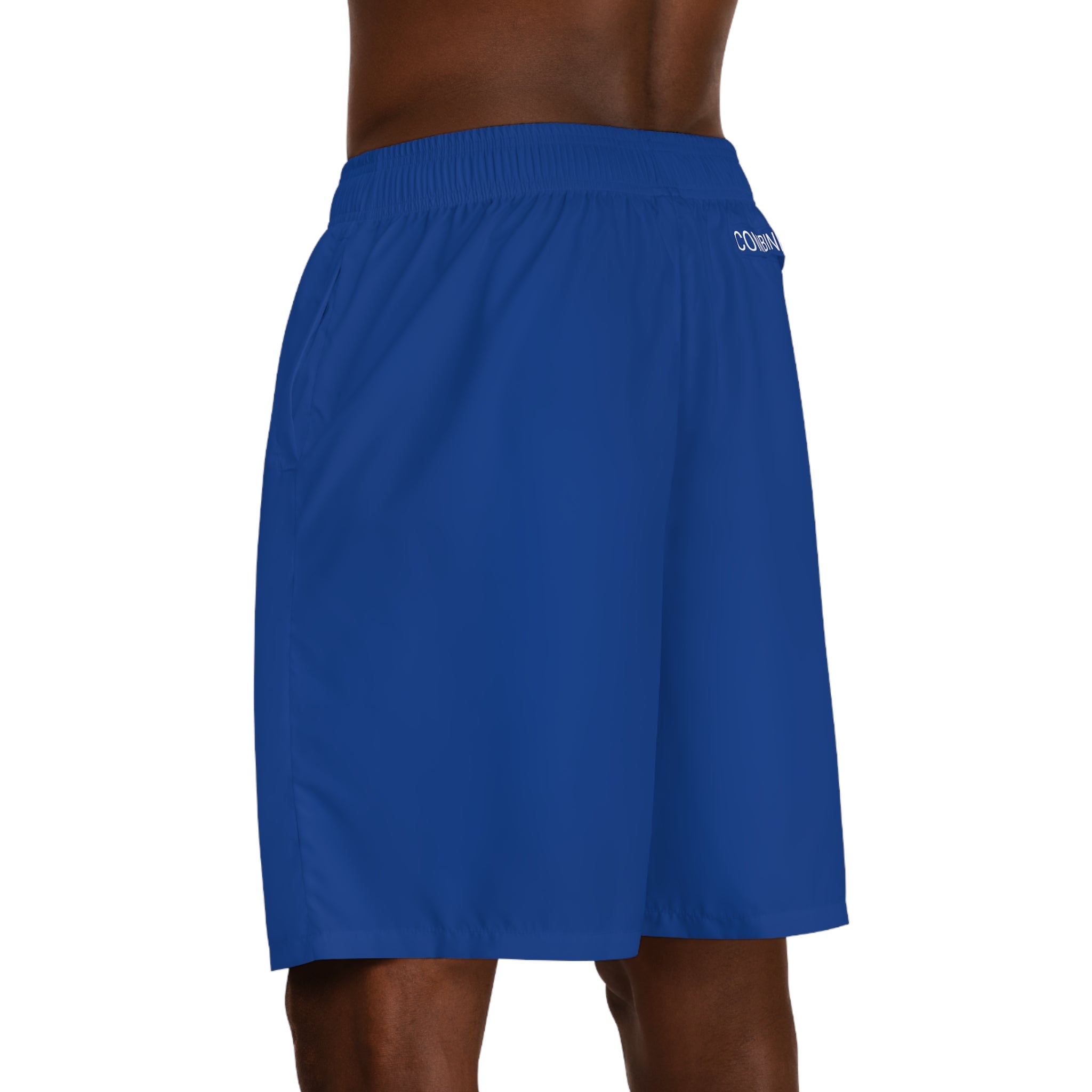 CombinedMinds Men's Jogger Shorts RoyalBlue/White Logo