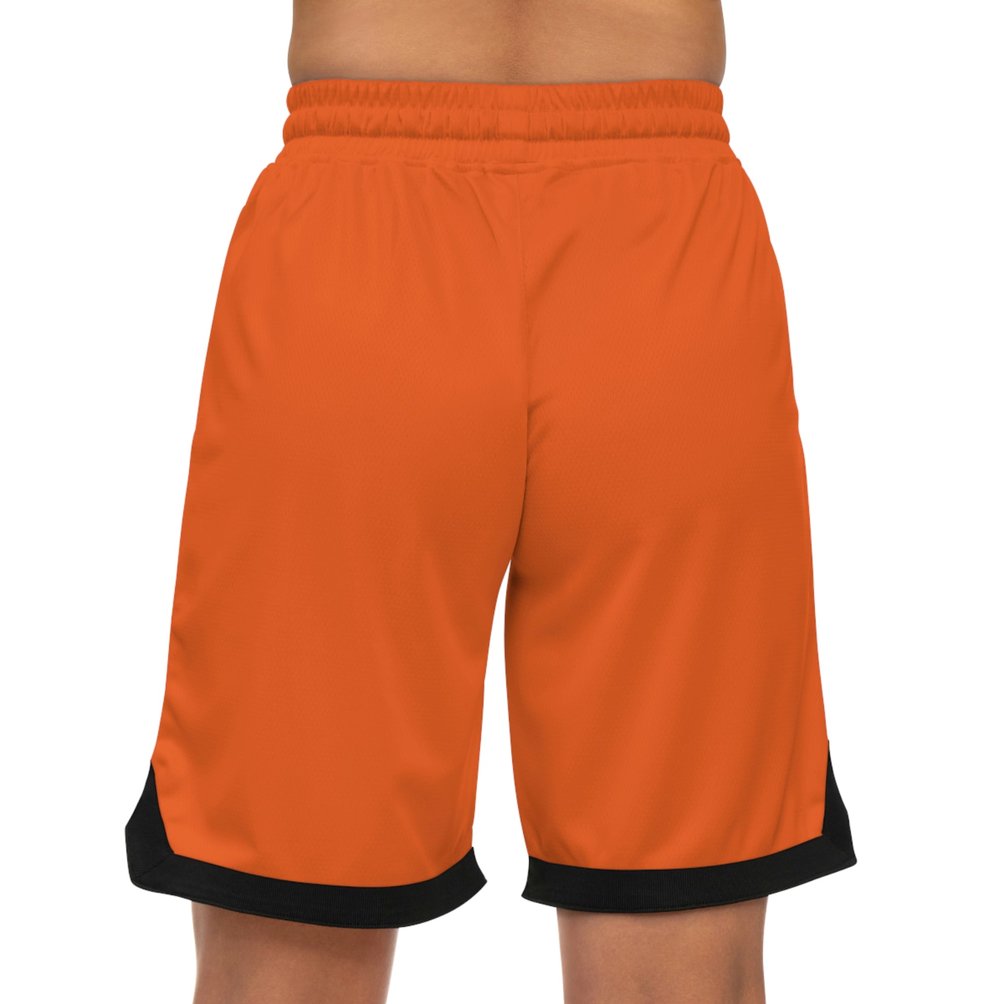 Combinedminds Basketball Shorts Orange/Black Logo