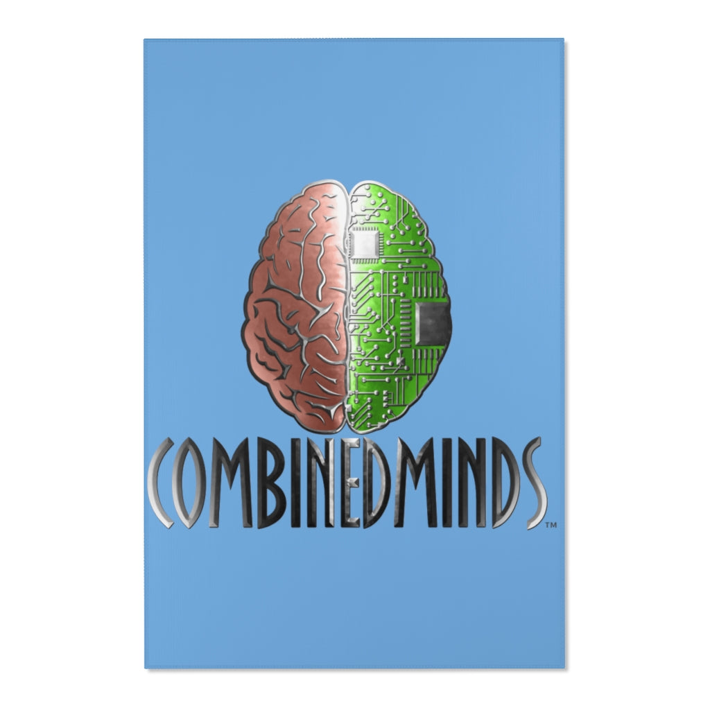 CombinedMinds Area Rugs - Color Logo Light Blue