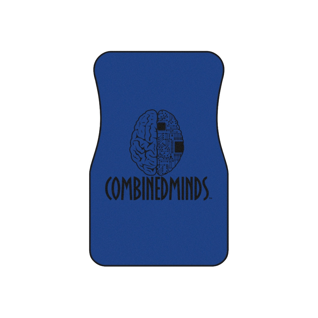 CombinedMinds Car Mats (Set of 4) - Royal Blue/Black