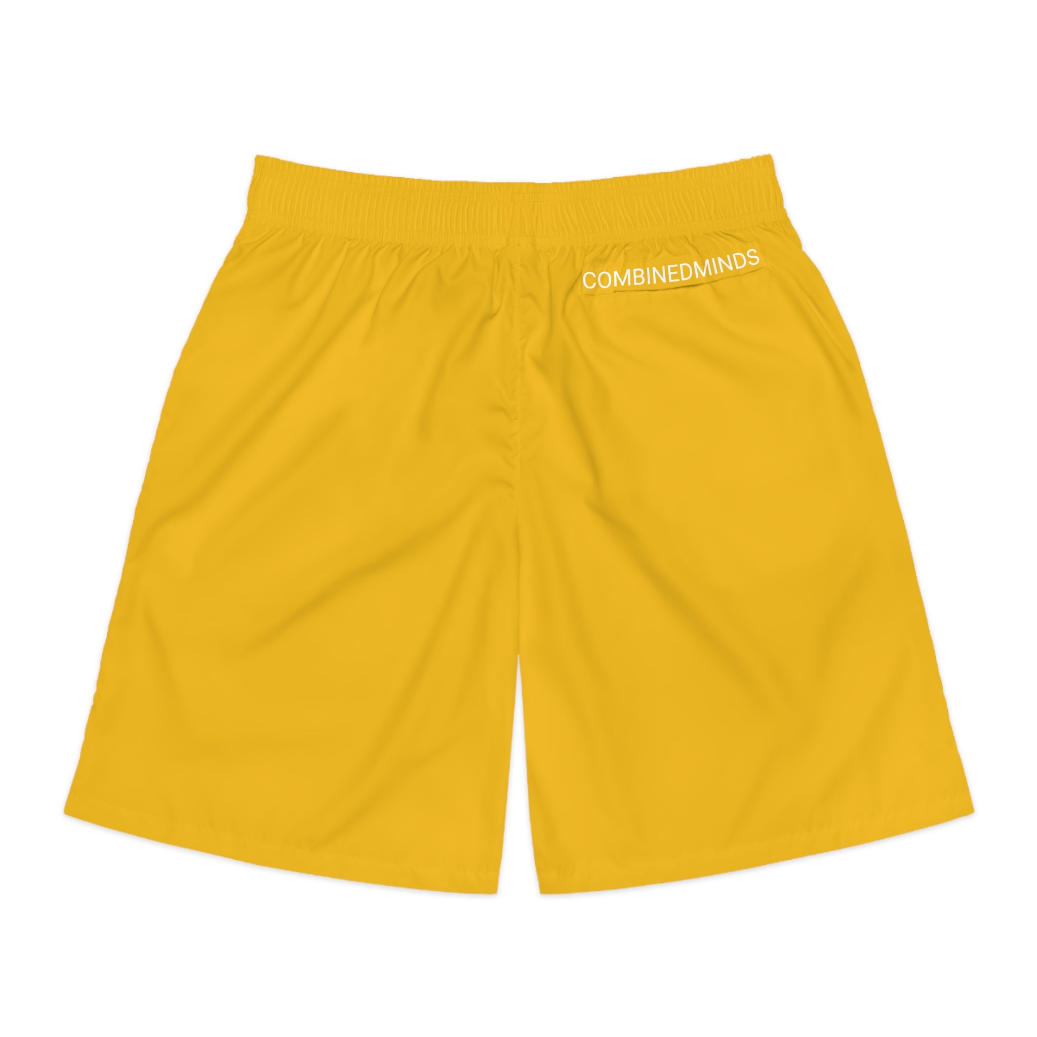 CombinedMinds Men's Jogger Shorts Yellow/White Logo