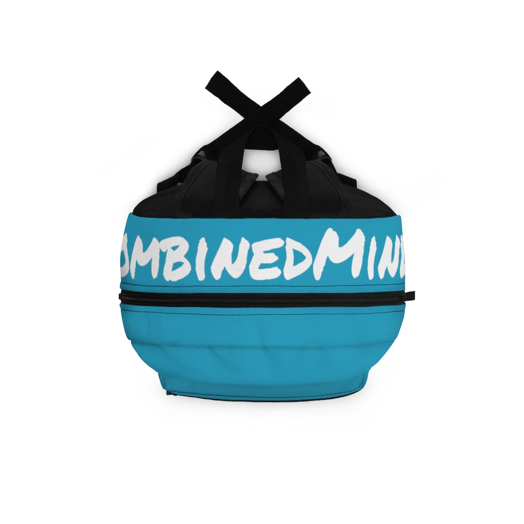 CombinedMinds Backpack - Turquoise White Logo