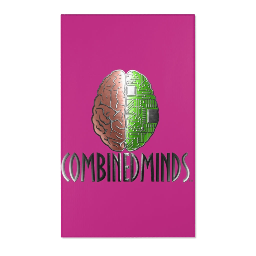CombinedMinds Area Rugs - Color Logo Pink