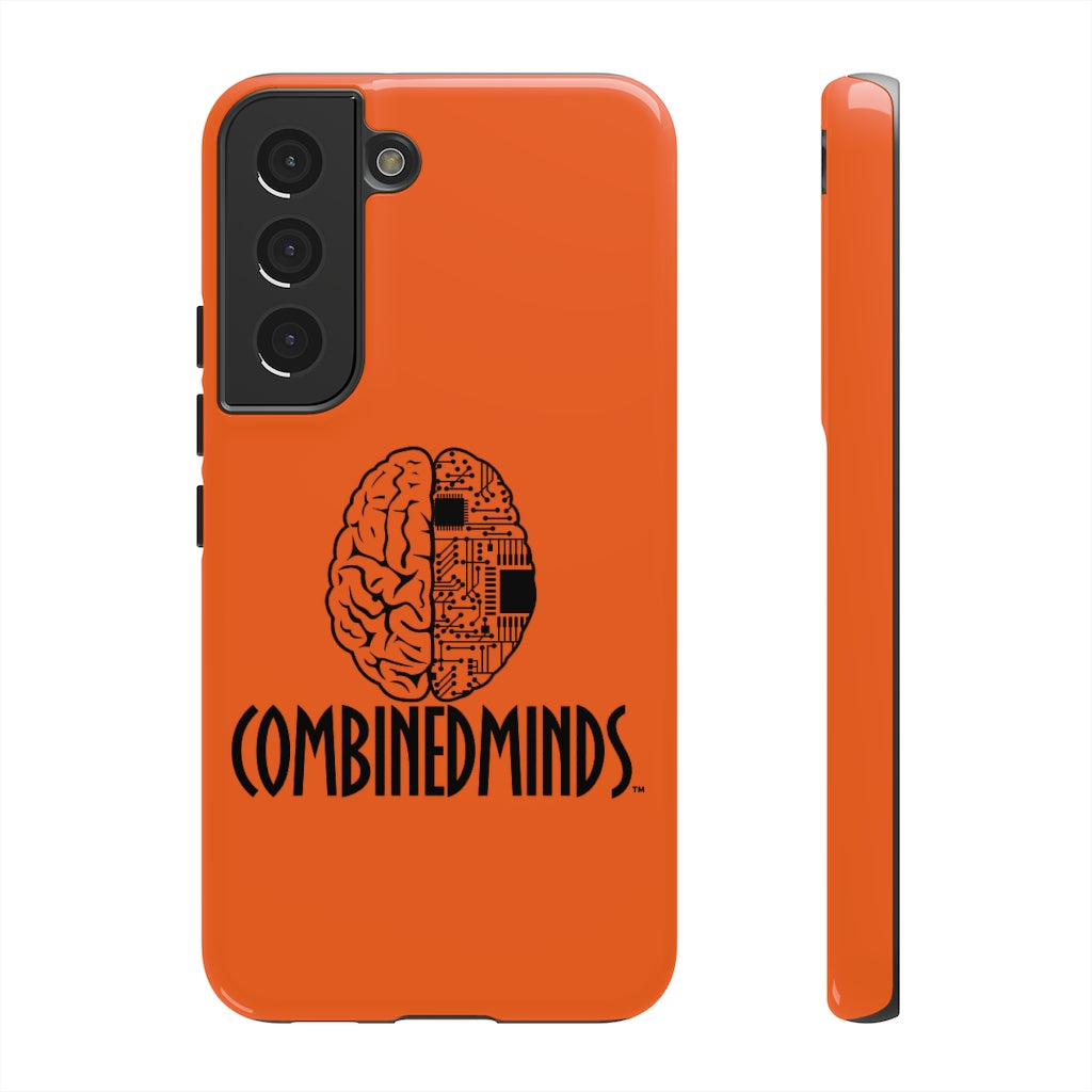 CombinedMinds Cell Phone Case -Orange Black Logo