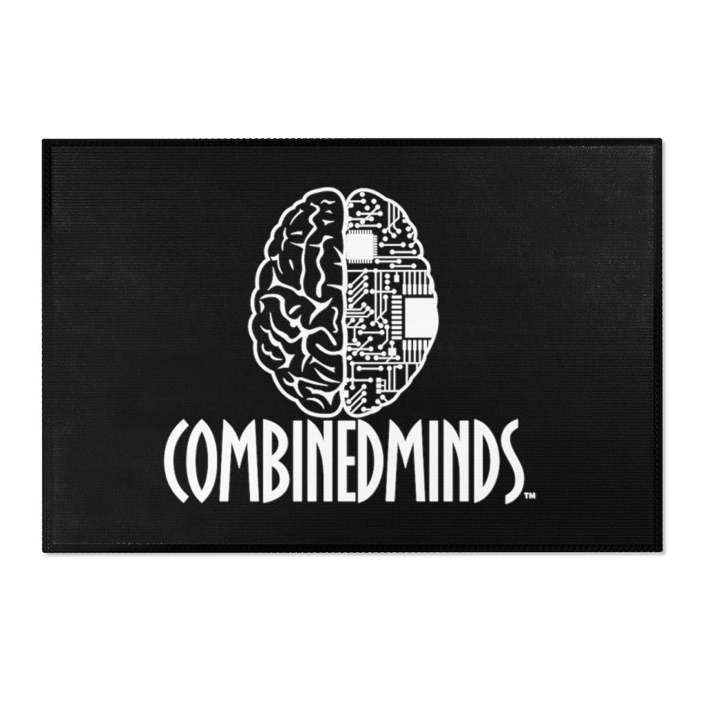 CombinedMinds Area Rugs - White Logo Black