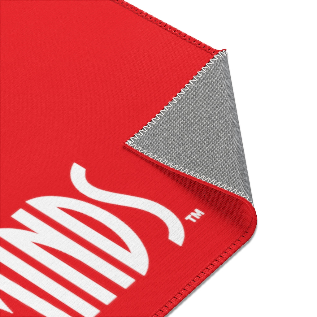 CombinedMinds Area Rugs - White Logo Red