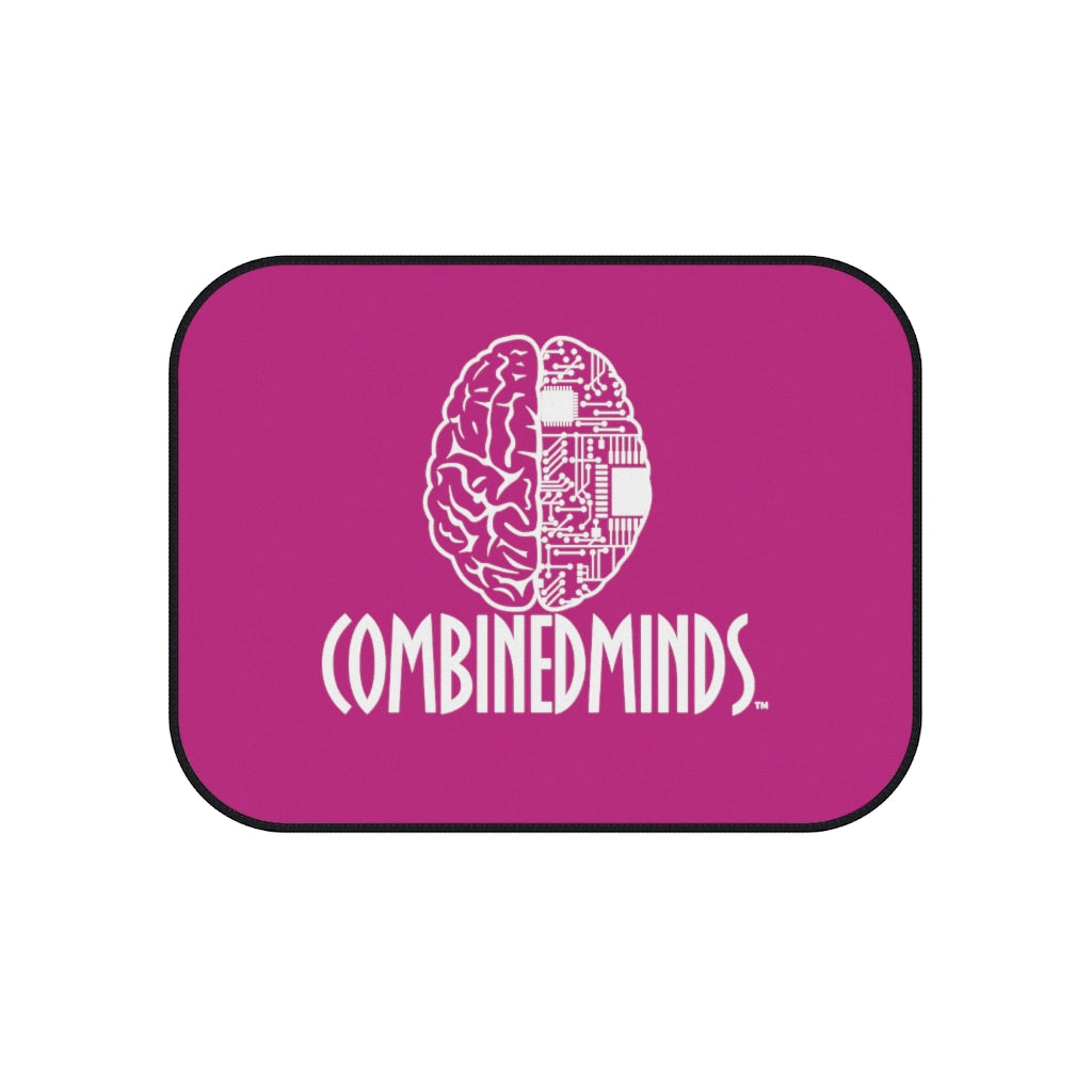 CombinedMinds Car Mats (Set of 4) - Pink/White