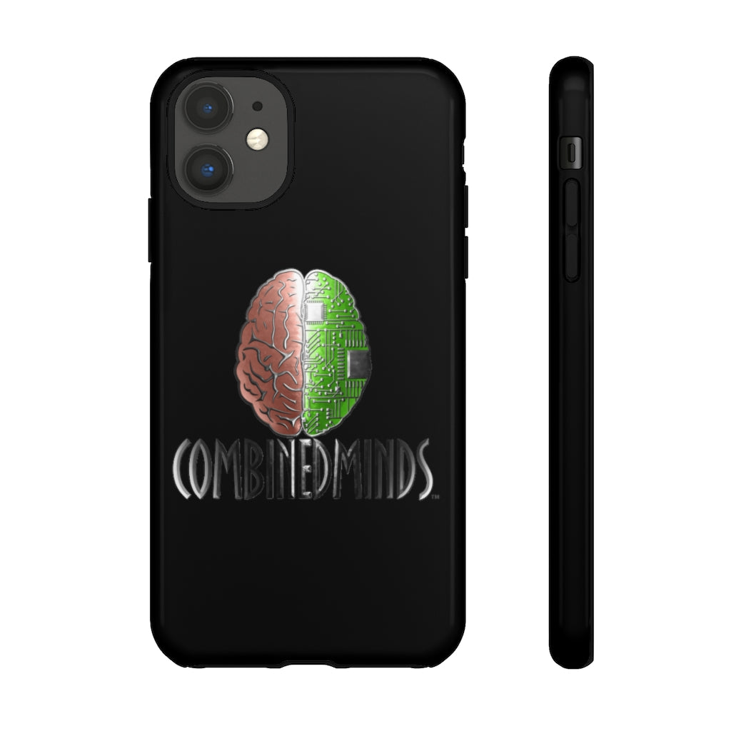 CombinedMinds Tough Cell Phone Cases - Black Color Logo